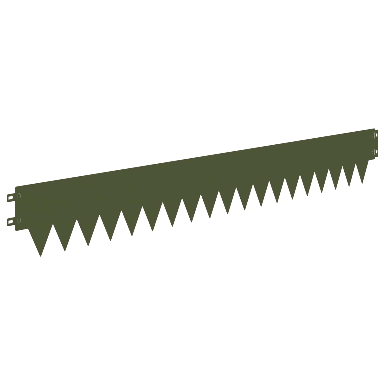 vidaXL Krawężnik do trawnika 10 pcs 103 x 15 cm metal Oliwkowy zielony