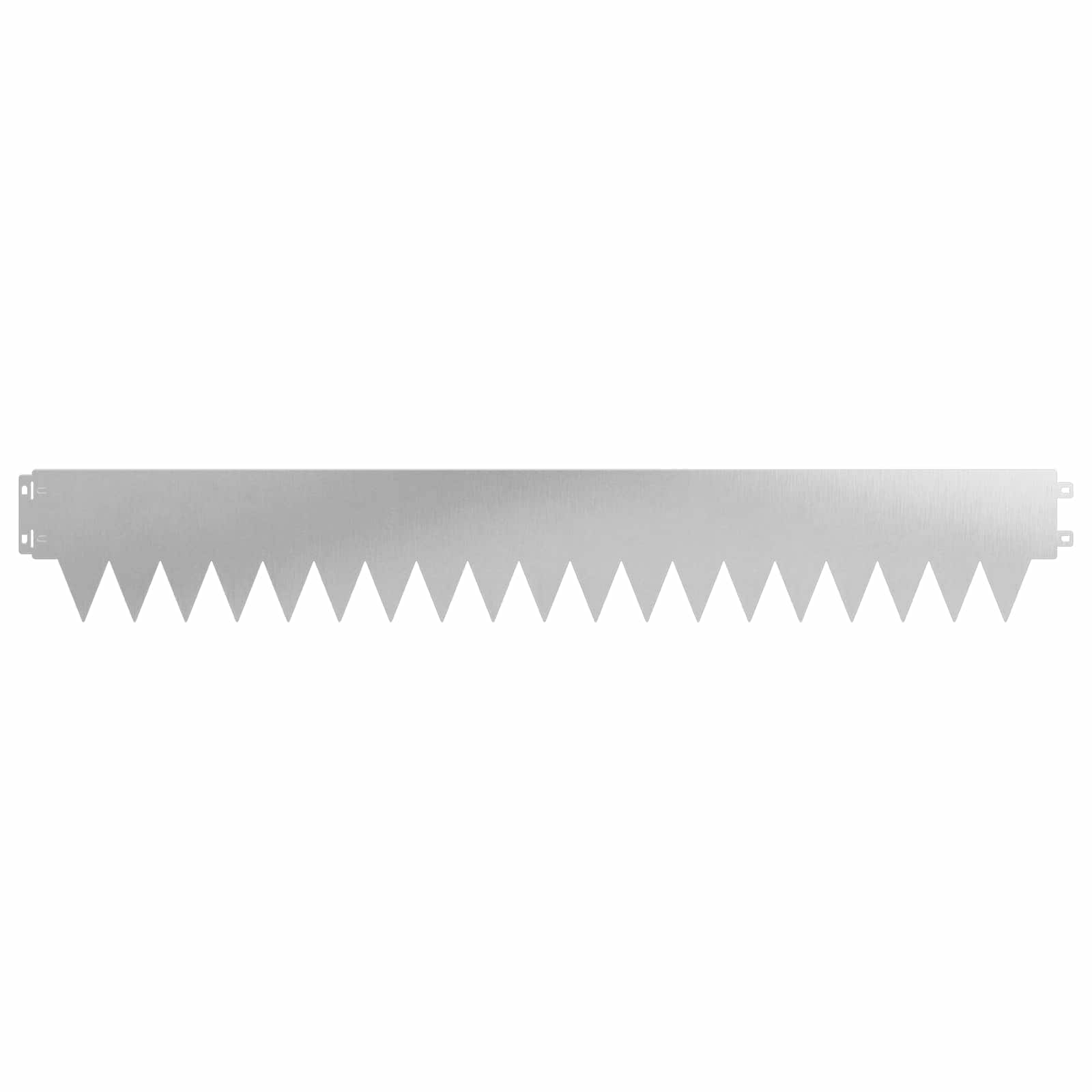 vidaXL Krawężnik do trawnika 50 pcs 103 x 15 cm metal srebrny
