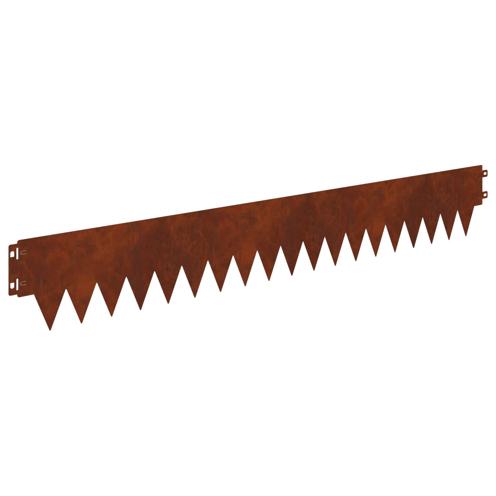 vidaXL Krawężnik do trawnika 30 pcs 103 x 15 cm metal Rdzawy