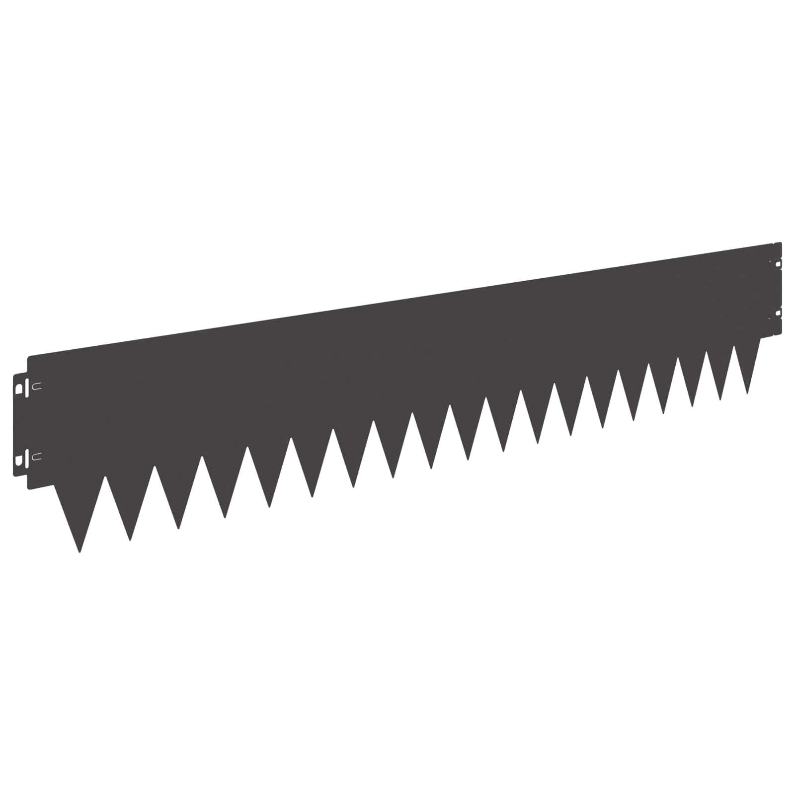 vidaXL Krawężnik do trawnika 10 pcs 103 x 20 cm metal Czarny