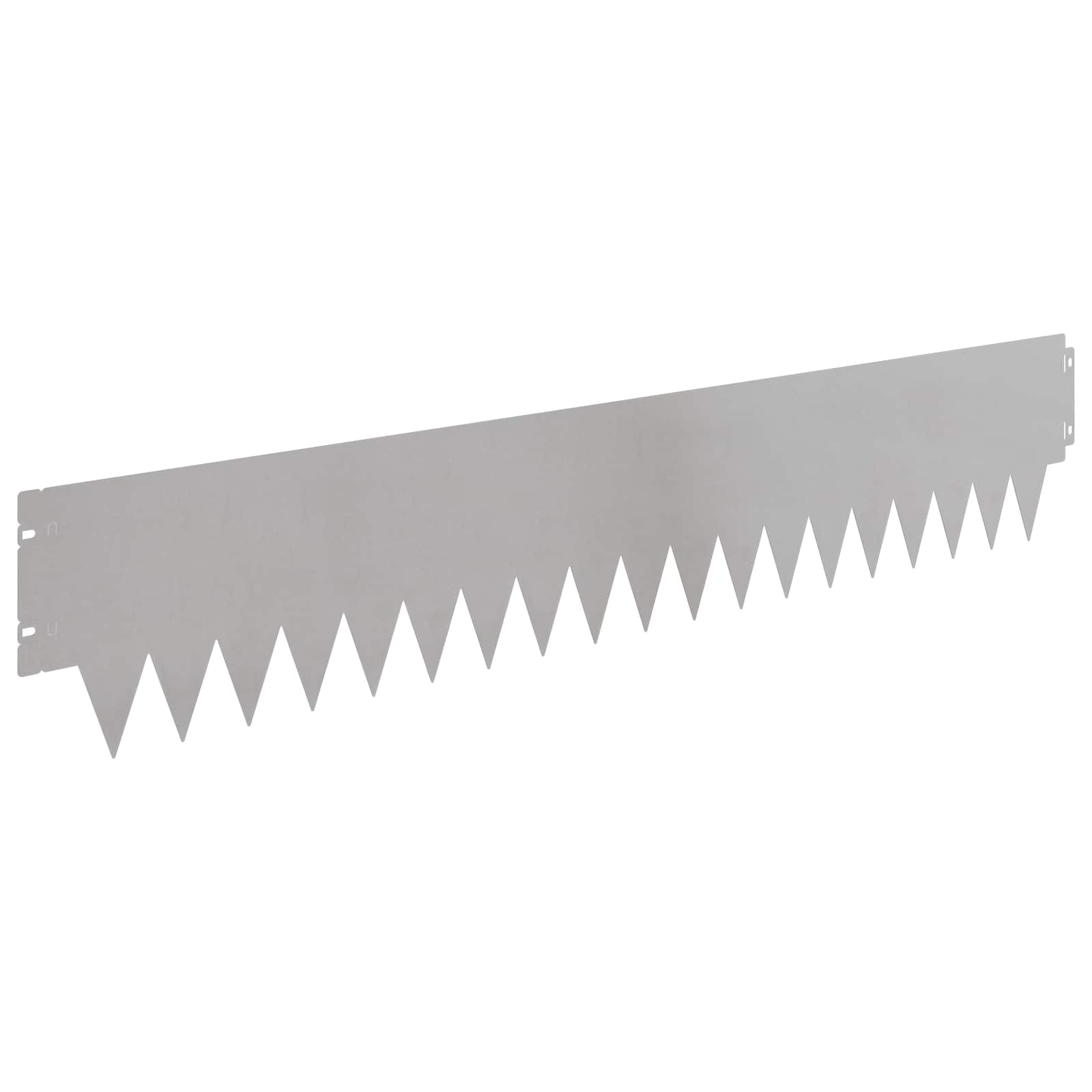 vidaXL Krawężnik do trawnika 10 pcs 103 x 20 cm metal srebrny