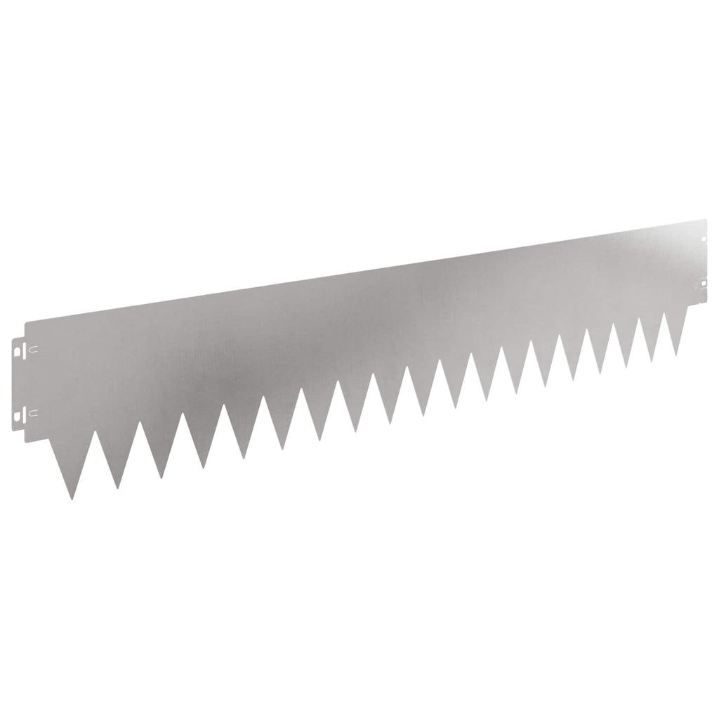 vidaXL Krawężnik do trawnika 20 pcs 103 x 20 cm metal srebrny