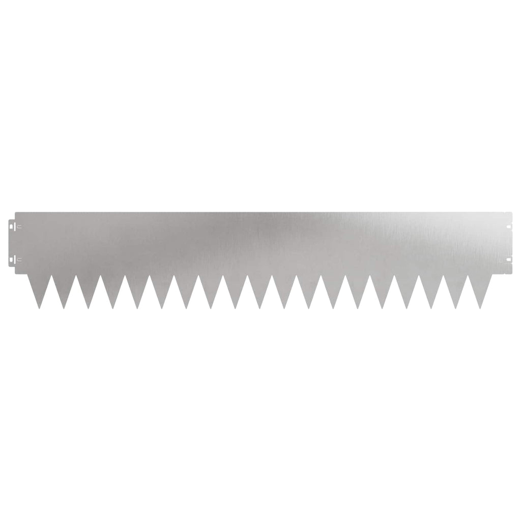 vidaXL Krawężnik do trawnika 20 pcs 103 x 20 cm metal srebrny