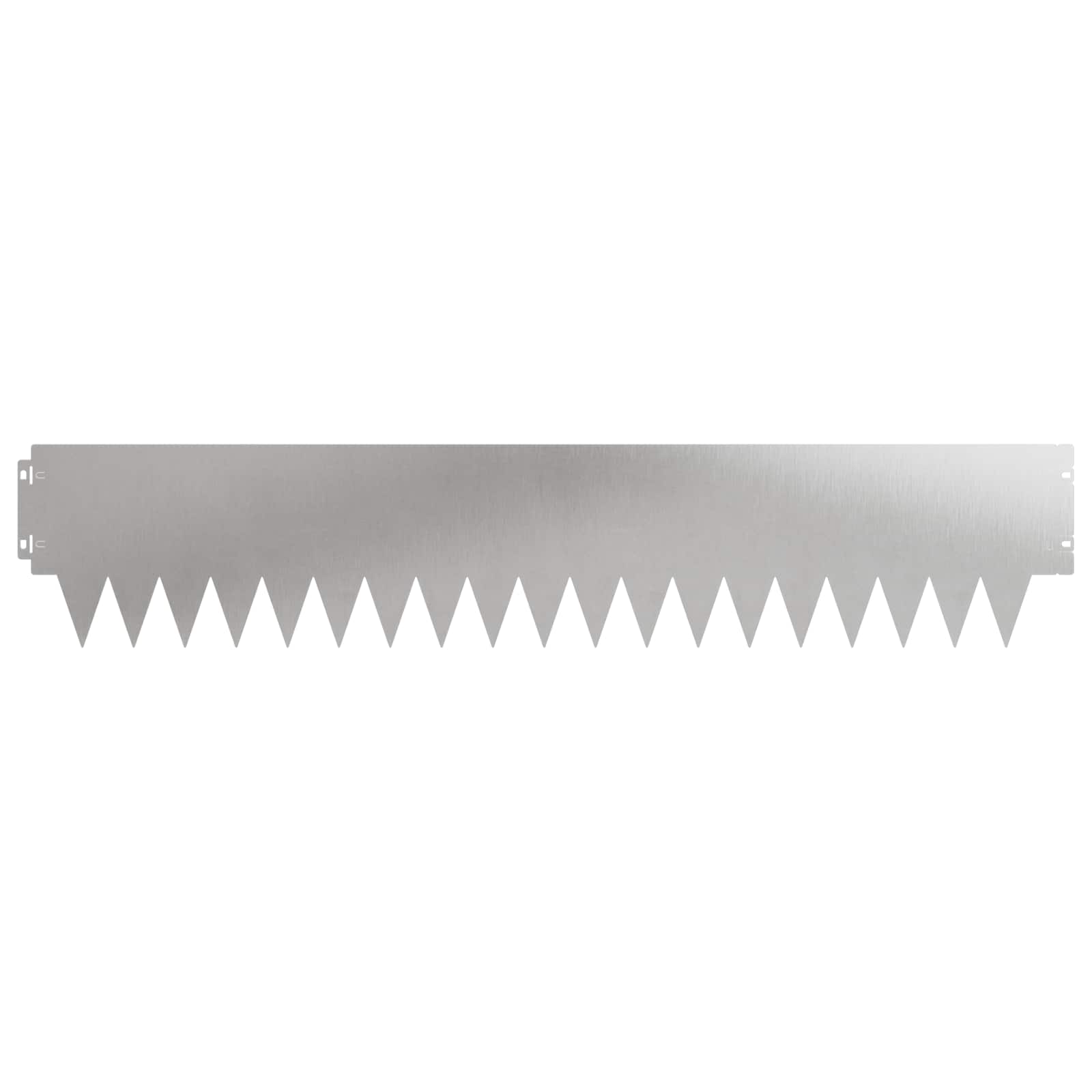 vidaXL Krawężnik do trawnika 30 pcs 103 x 20 cm metal srebrny