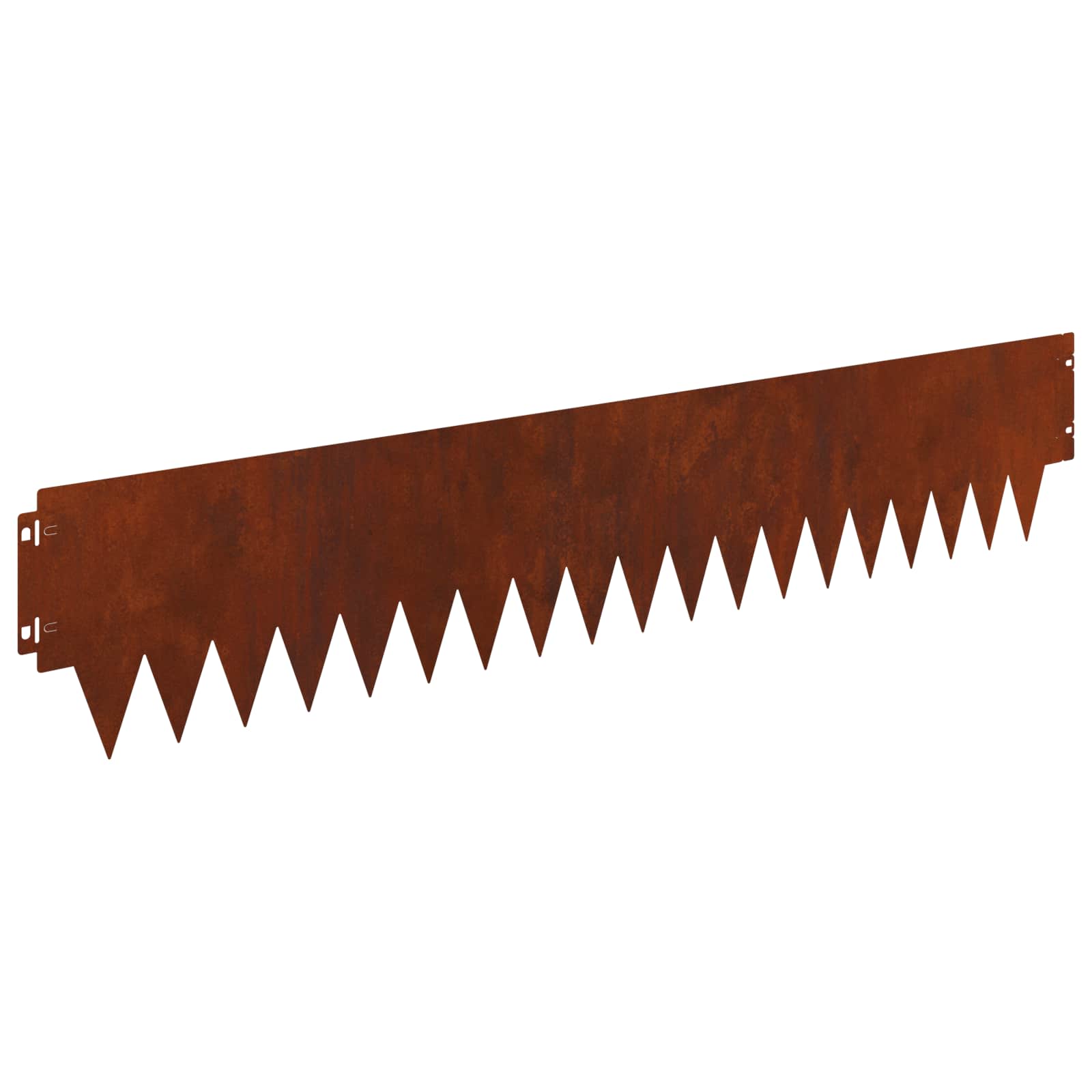 vidaXL Krawężnik do trawnika 10 pcs 103 x 20 cm metal Rdzawy