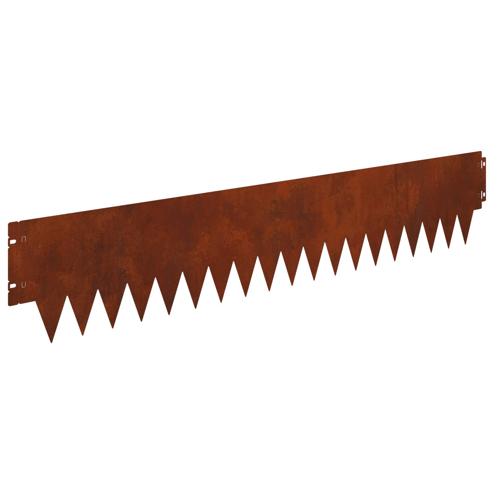vidaXL Krawężnik do trawnika 20 pcs 103 x 20 cm metal Rdzawy