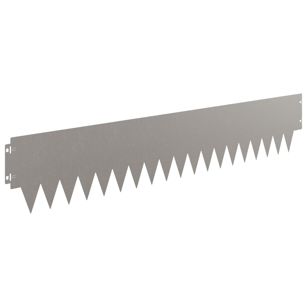 vidaXL Krawężnik do trawnika 30 pcs 103 x 20 cm metal Rdzawy