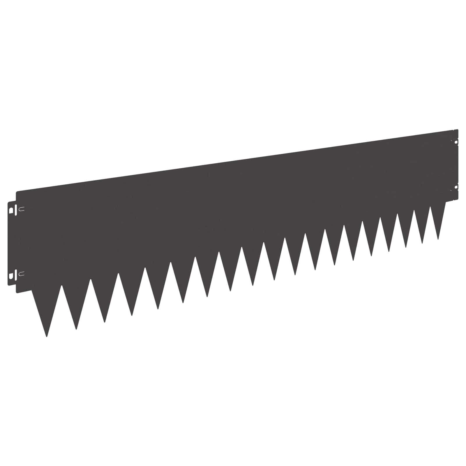 vidaXL Krawężnik do trawnika 10 pcs 103 x 25 cm metal Czarny