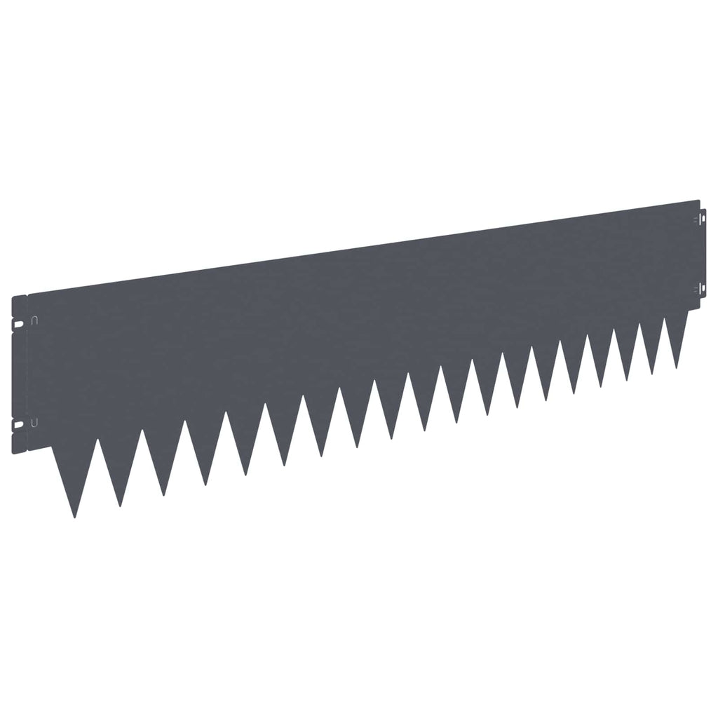 vidaXL Krawężnik do trawnika 30 pcs metal
