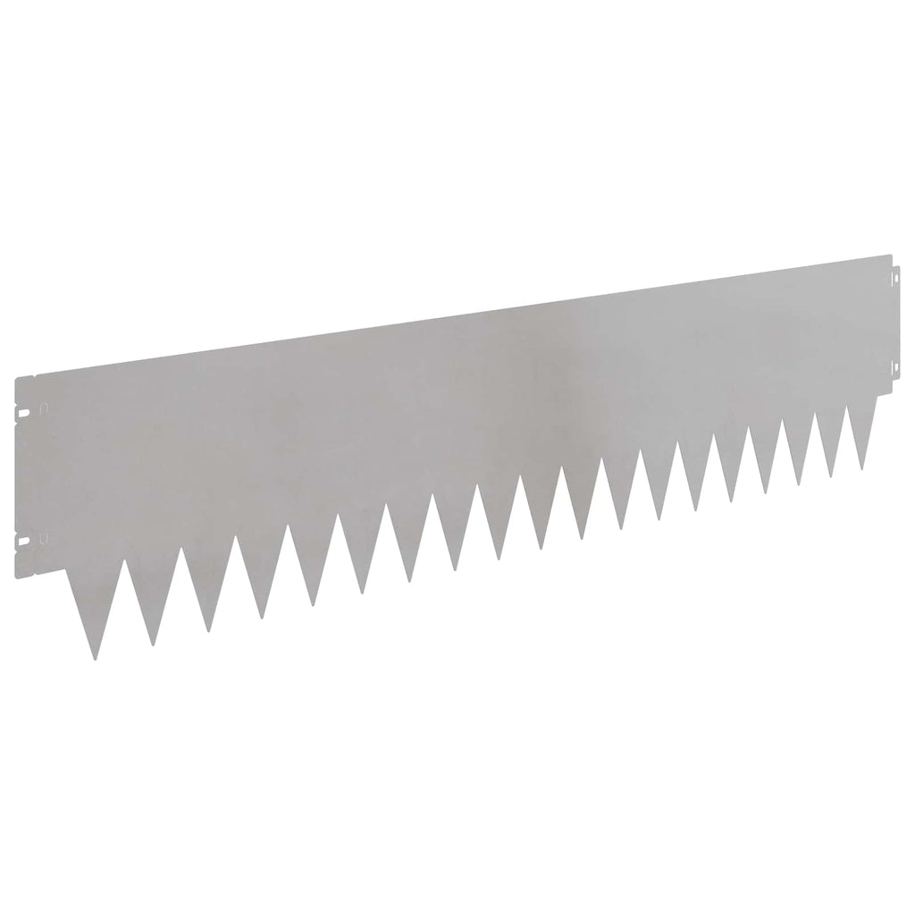 vidaXL Krawężnik do trawnika 10 pcs metal