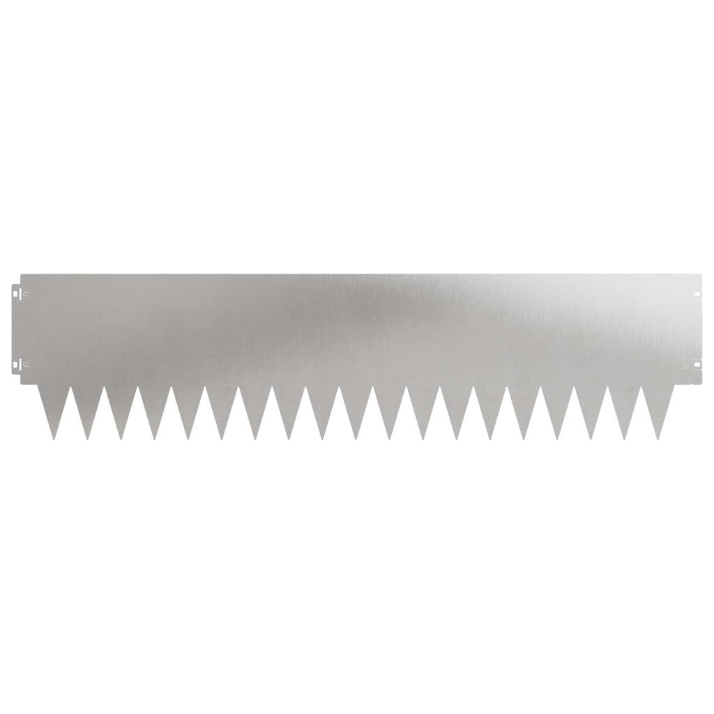 vidaXL Krawężnik do trawnika 10 pcs metal