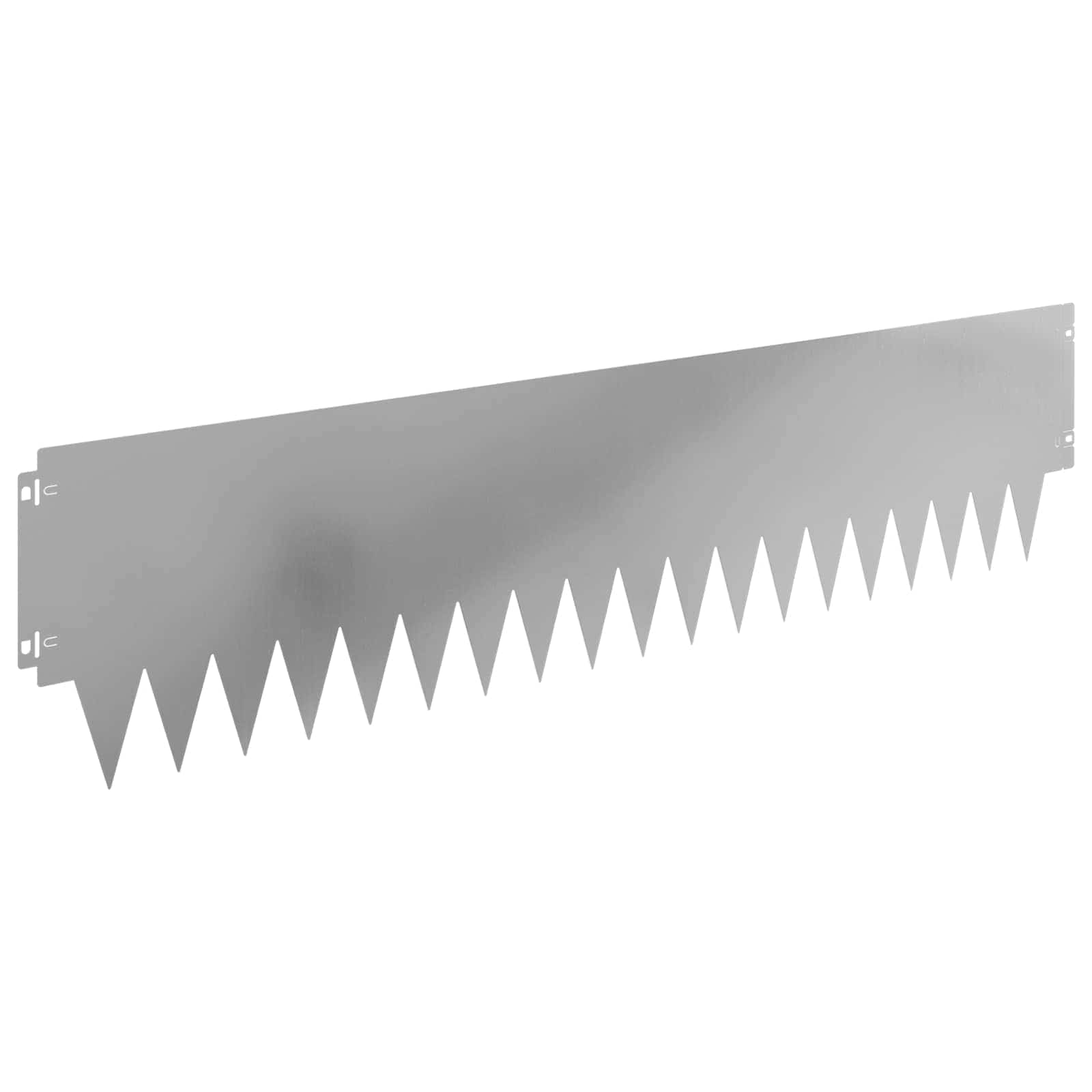 vidaXL Krawężnik do trawnika 10 pcs 103 x 25 cm metal srebrny