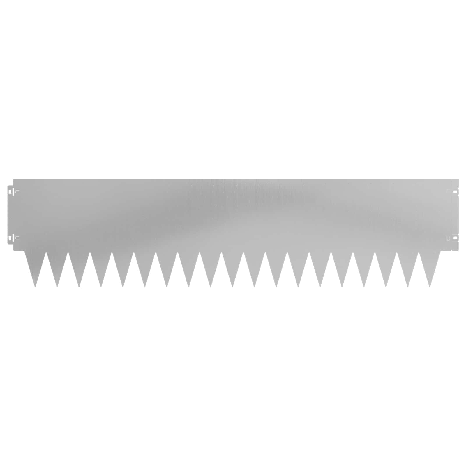 vidaXL Krawężnik do trawnika 30 pcs 103 x 25 cm metal srebrny