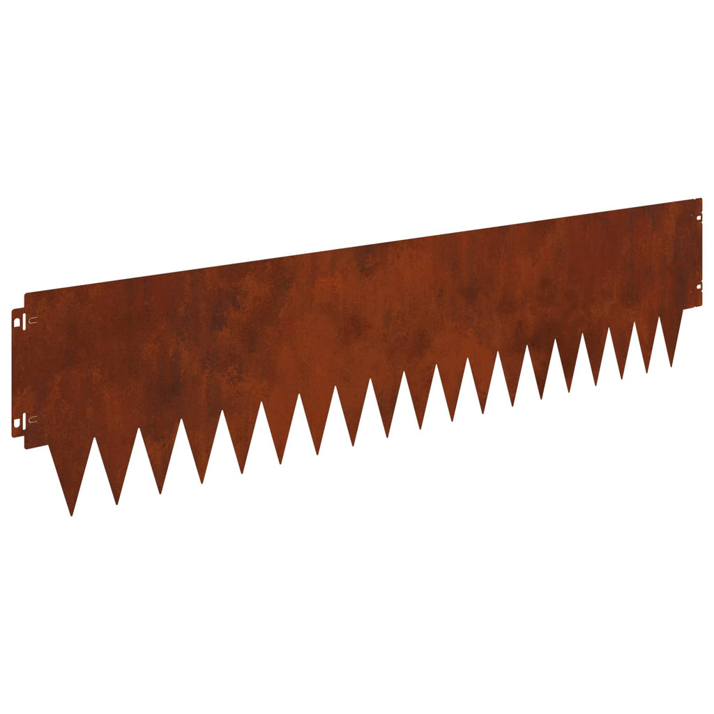 vidaXL Krawężnik do trawnika 10 pcs metal