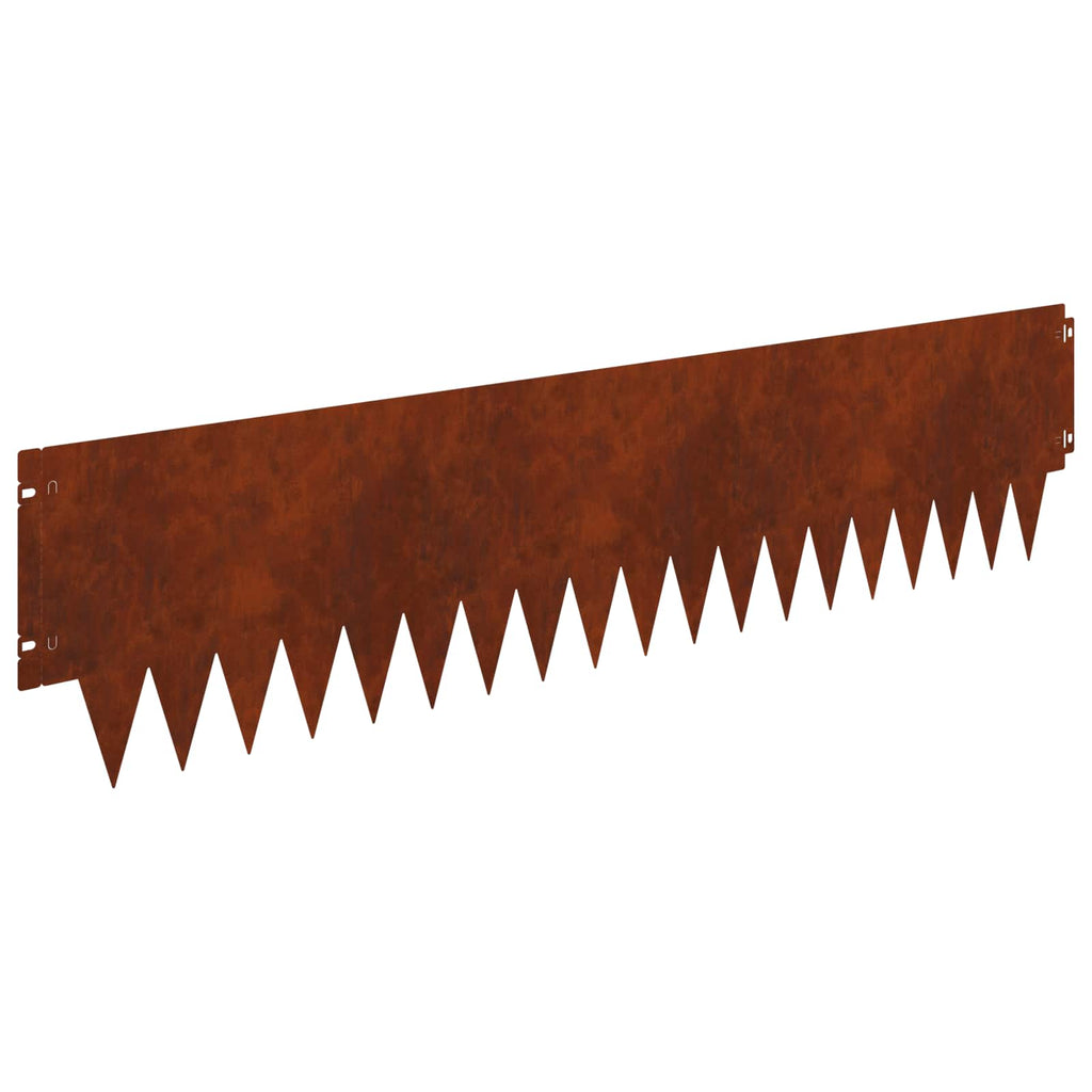 vidaXL Krawężnik do trawnika 10 pcs metal