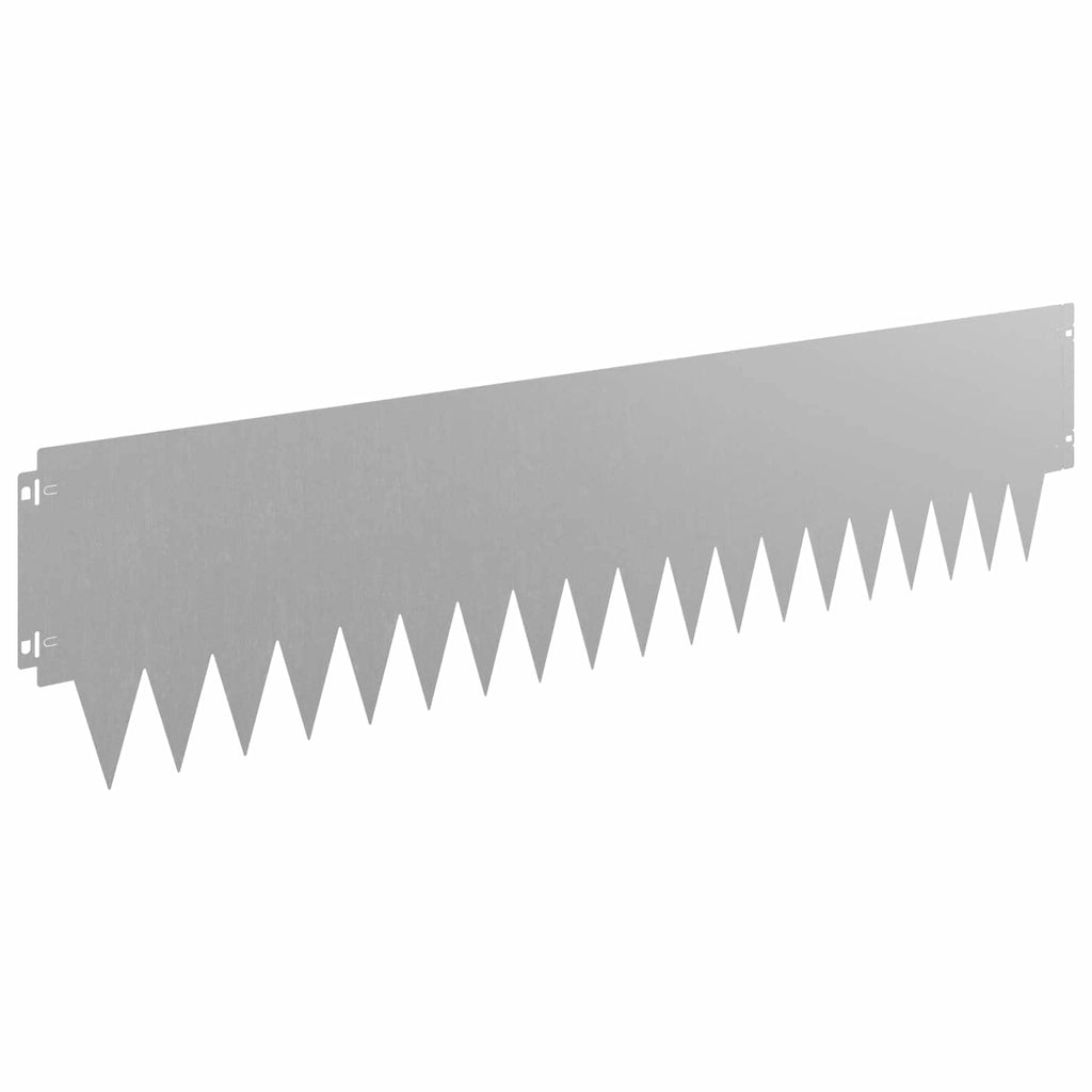 vidaXL Krawężnik do trawnika 20 pcs metal