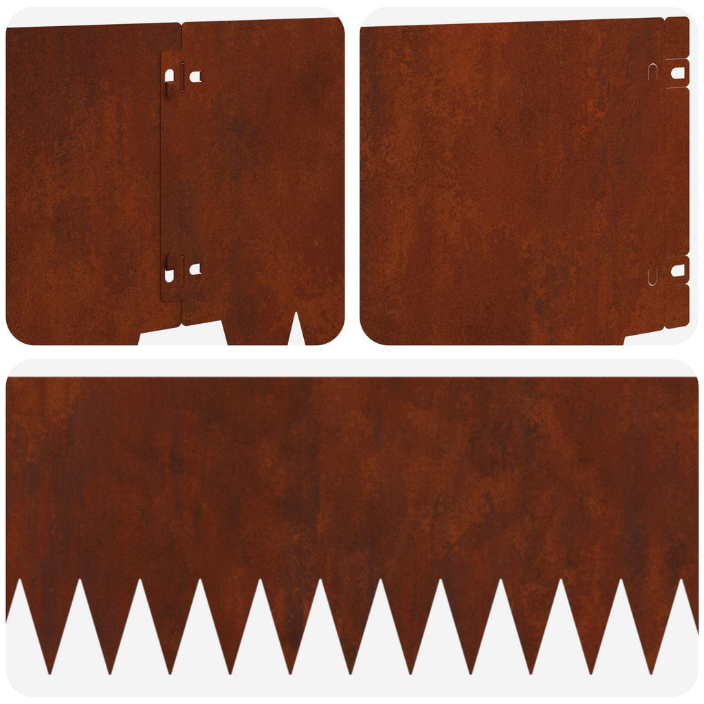 vidaXL Krawężnik do trawnika 30 pcs metal