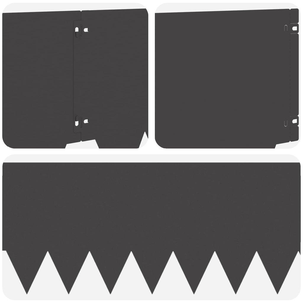vidaXL Krawężnik do trawnika 10 pcs 103 x 30 cm metal Czarny