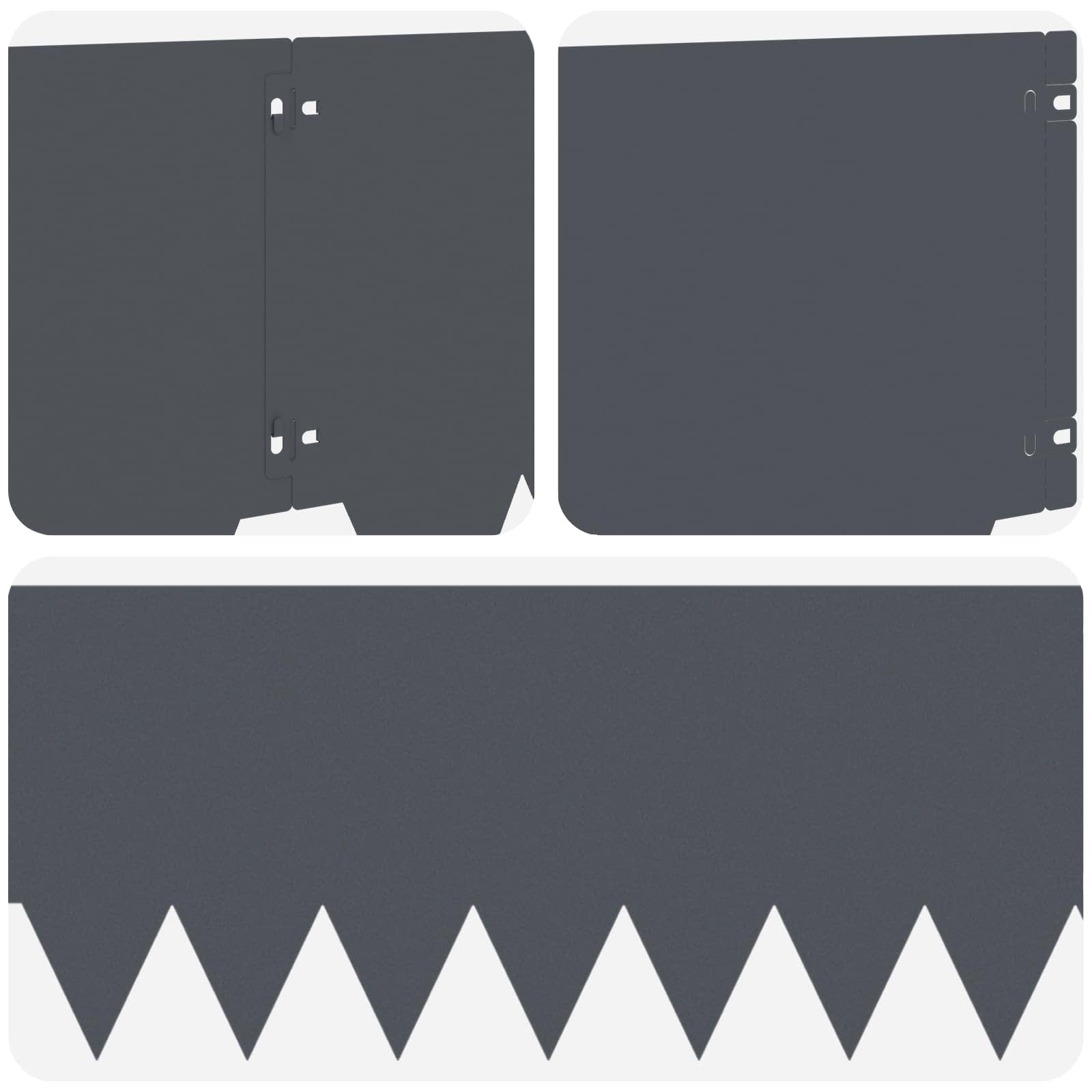 vidaXL Krawężnik do trawnika 10 pcs metal