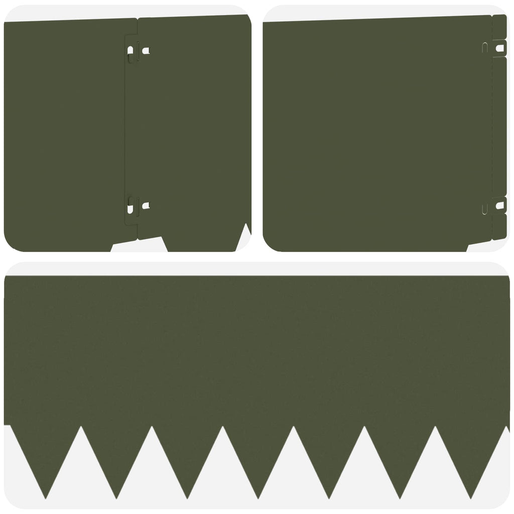 vidaXL Krawężnik do trawnika 20 pcs 103 x 30 cm metal Oliwkowy zielony
