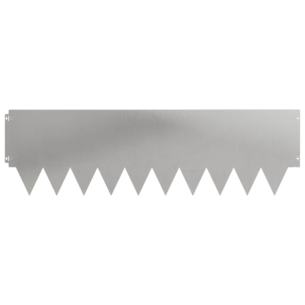 vidaXL Krawężnik do trawnika 10 pcs metal