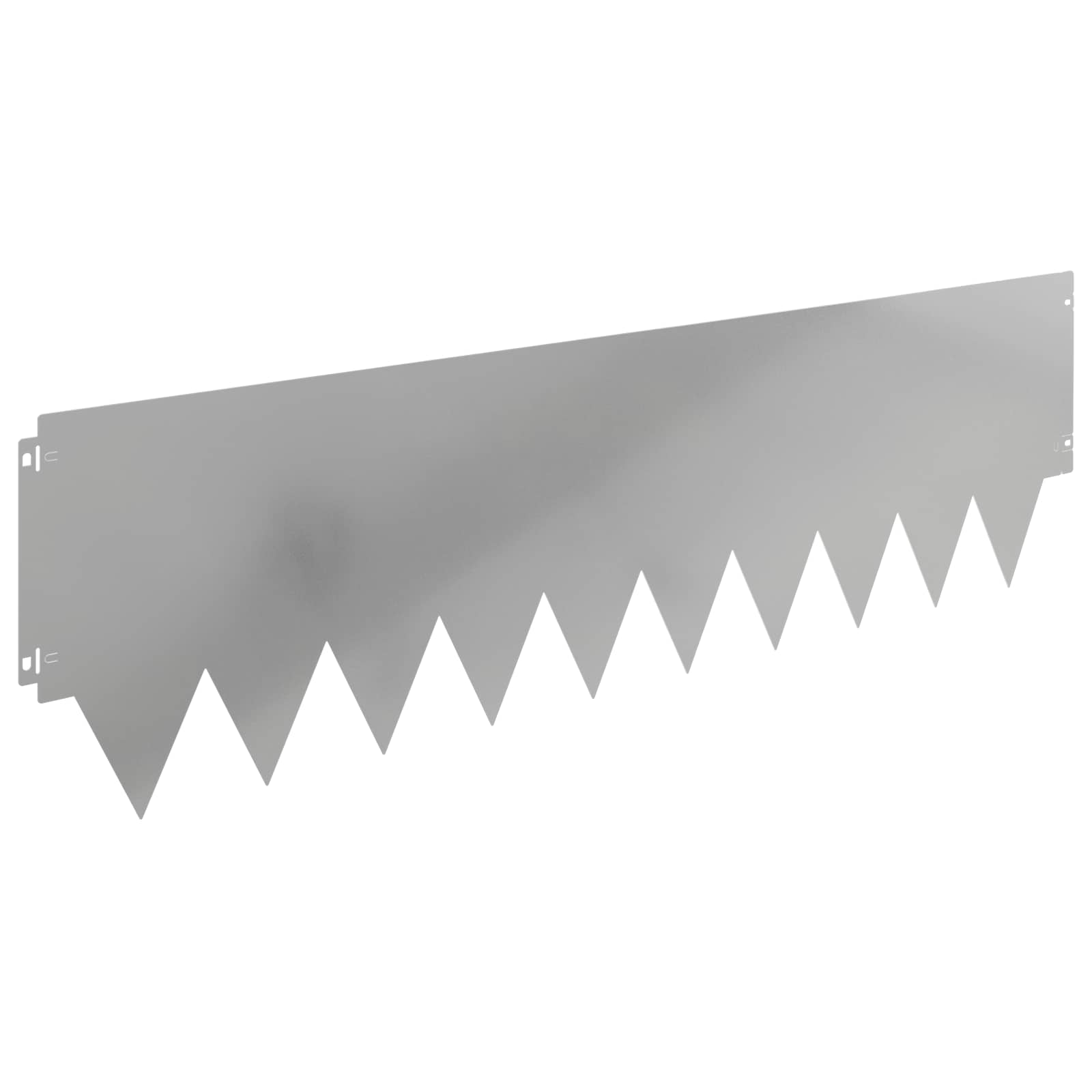 vidaXL Krawężnik do trawnika 10 pcs 103 x 30 cm metal srebrny