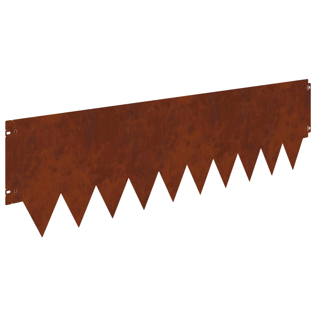 vidaXL Krawężnik do trawnika 10 pcs metal