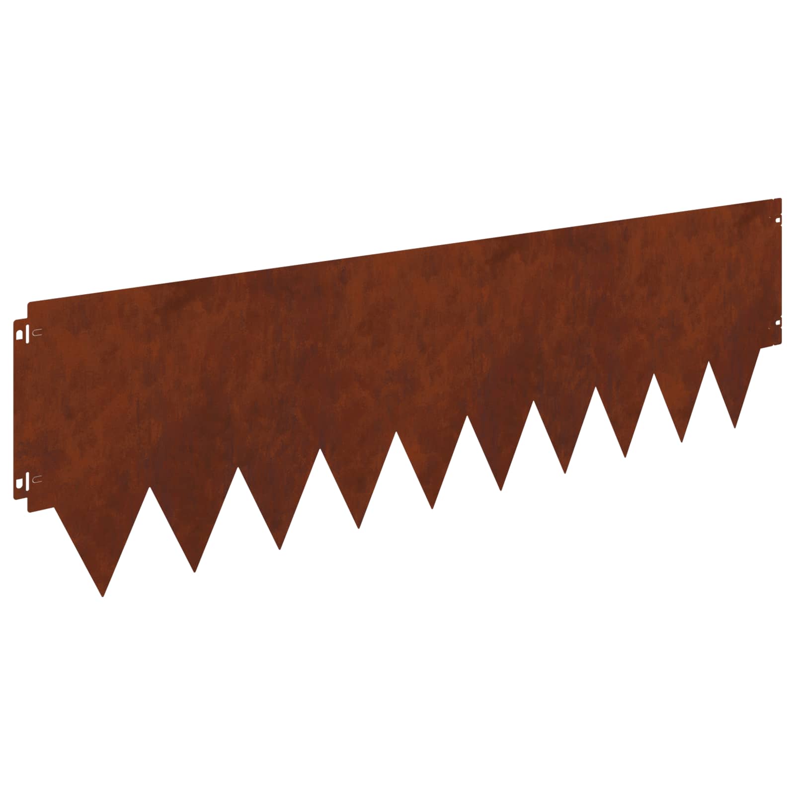 vidaXL Krawężnik do trawnika 20 pcs 103 x 30 cm metal Rdzawy