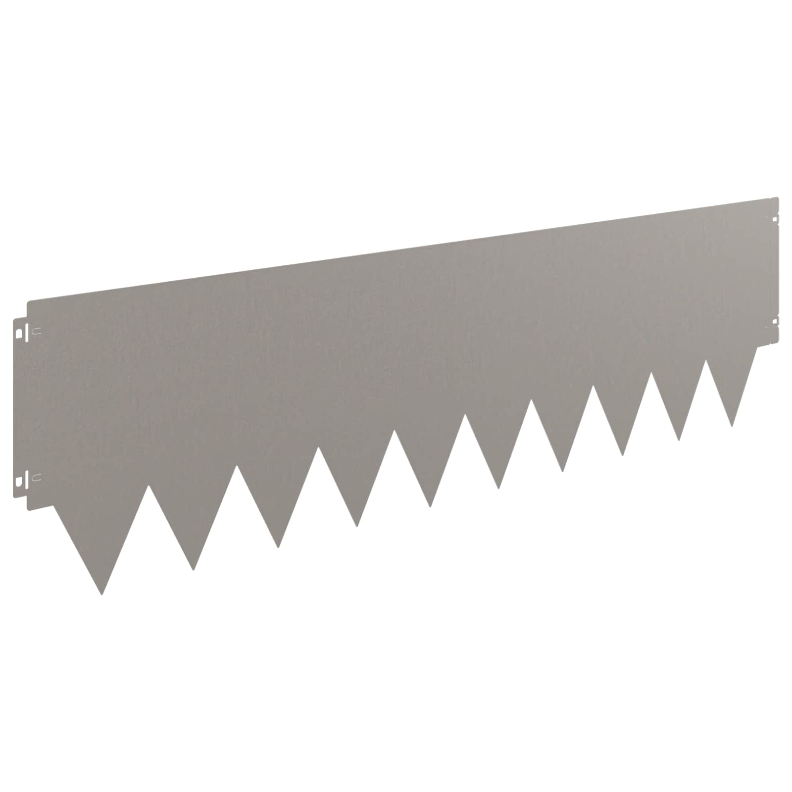 vidaXL Krawężnik do trawnika 20 pcs 103 x 30 cm metal Rdzawy