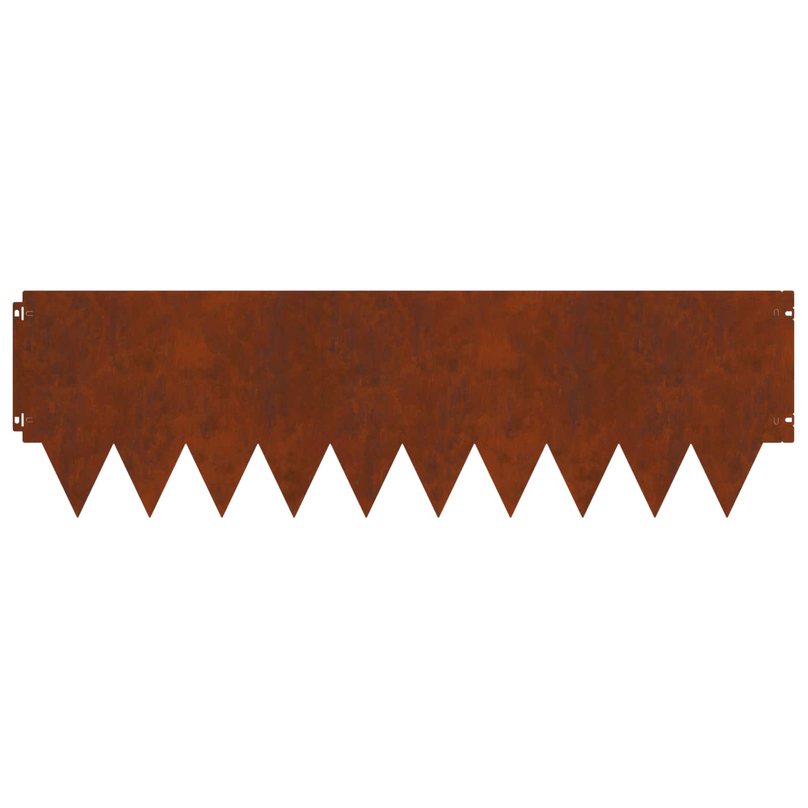 vidaXL Krawężnik do trawnika 20 pcs 103 x 30 cm metal Rdzawy