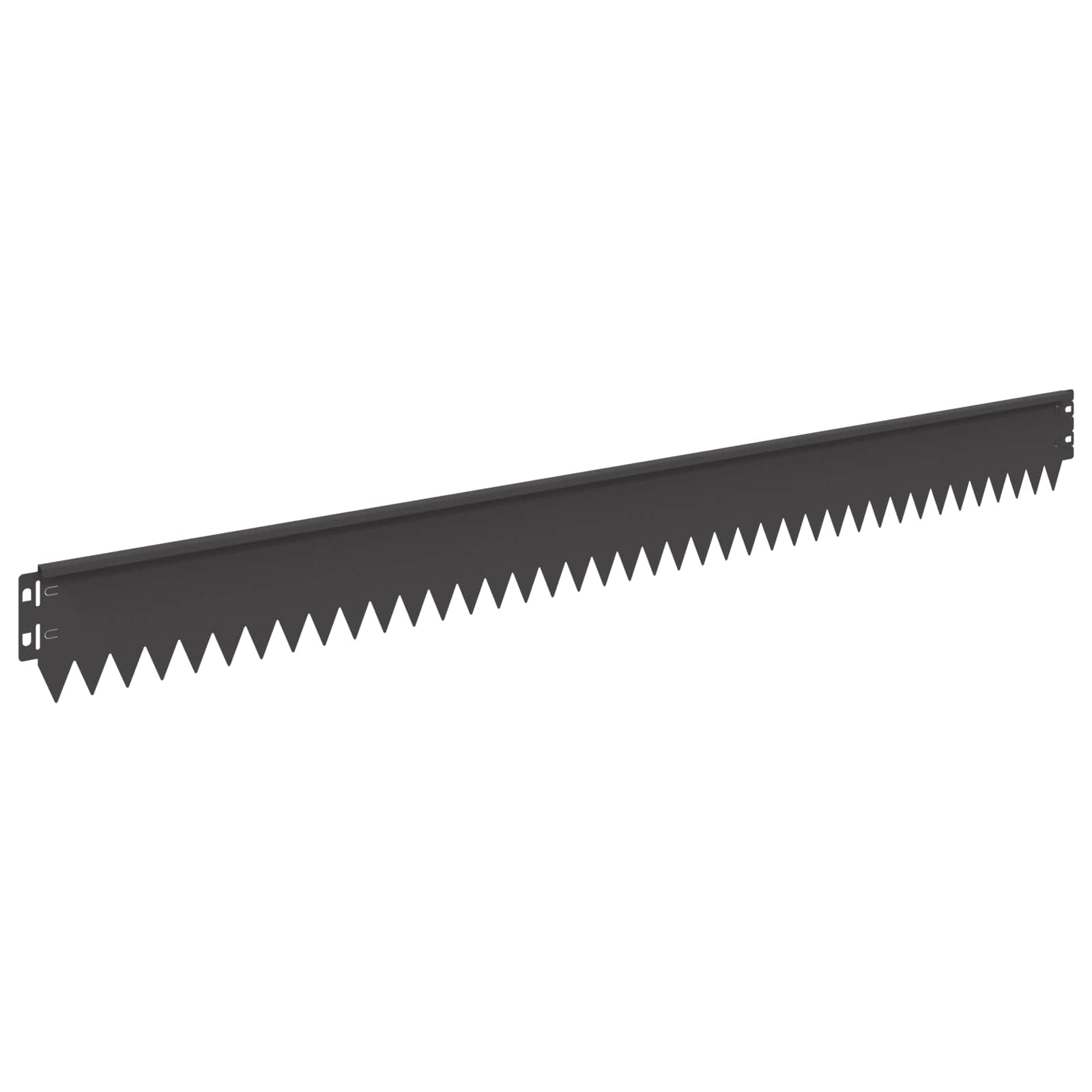 vidaXL Krawężnik do trawnika 50 pcs 103 x 10 cm Stal Czarny