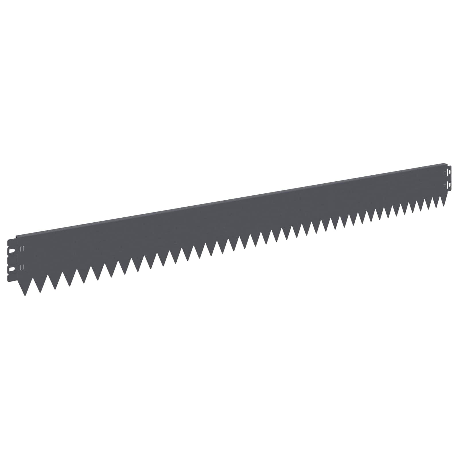 vidaXL Krawężnik do trawnika 50 pcs 103 x 10 cm Stal antracytowy