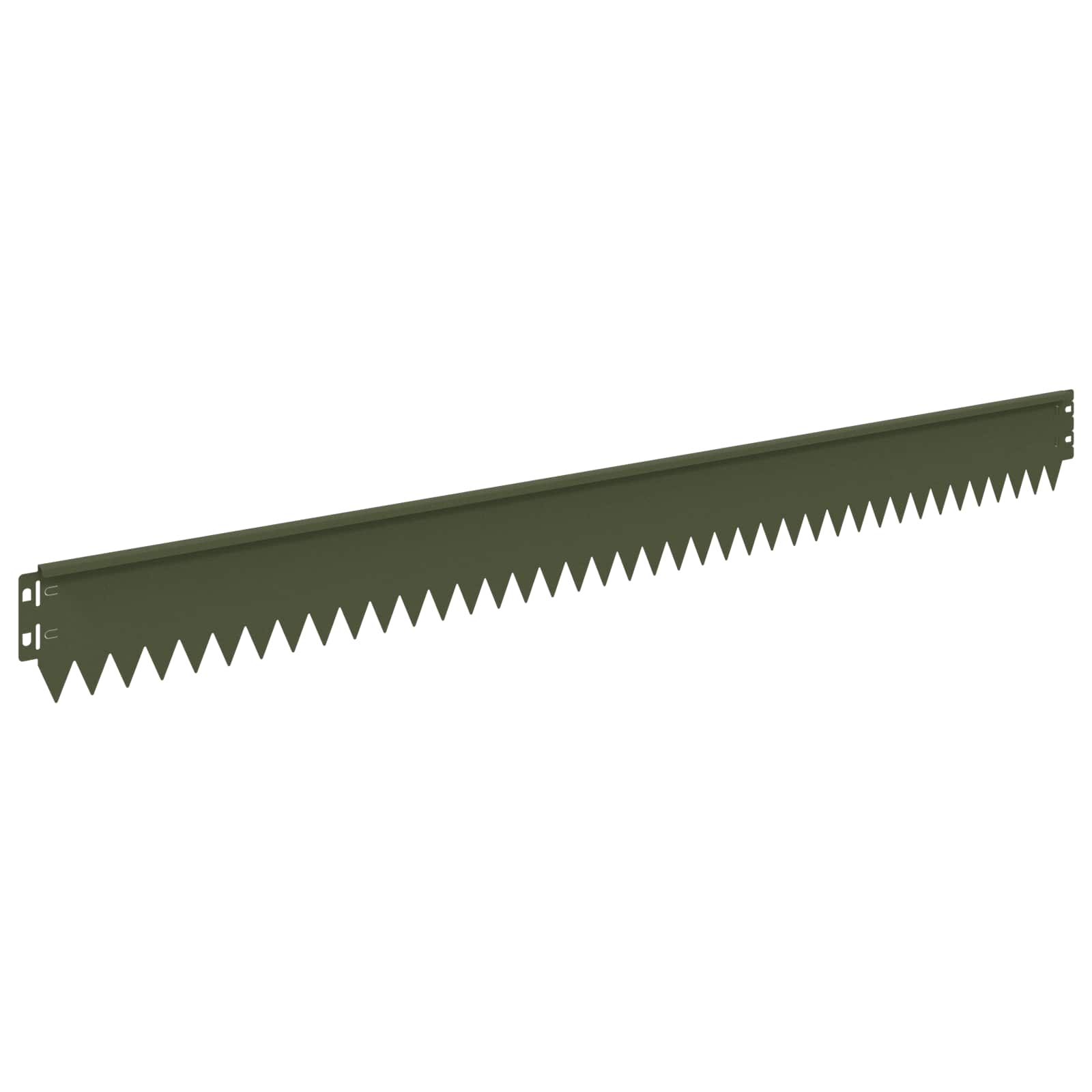 vidaXL Krawężnik do trawnika 10 pcs 103 x 10 cm Stal Oliwkowy zielony