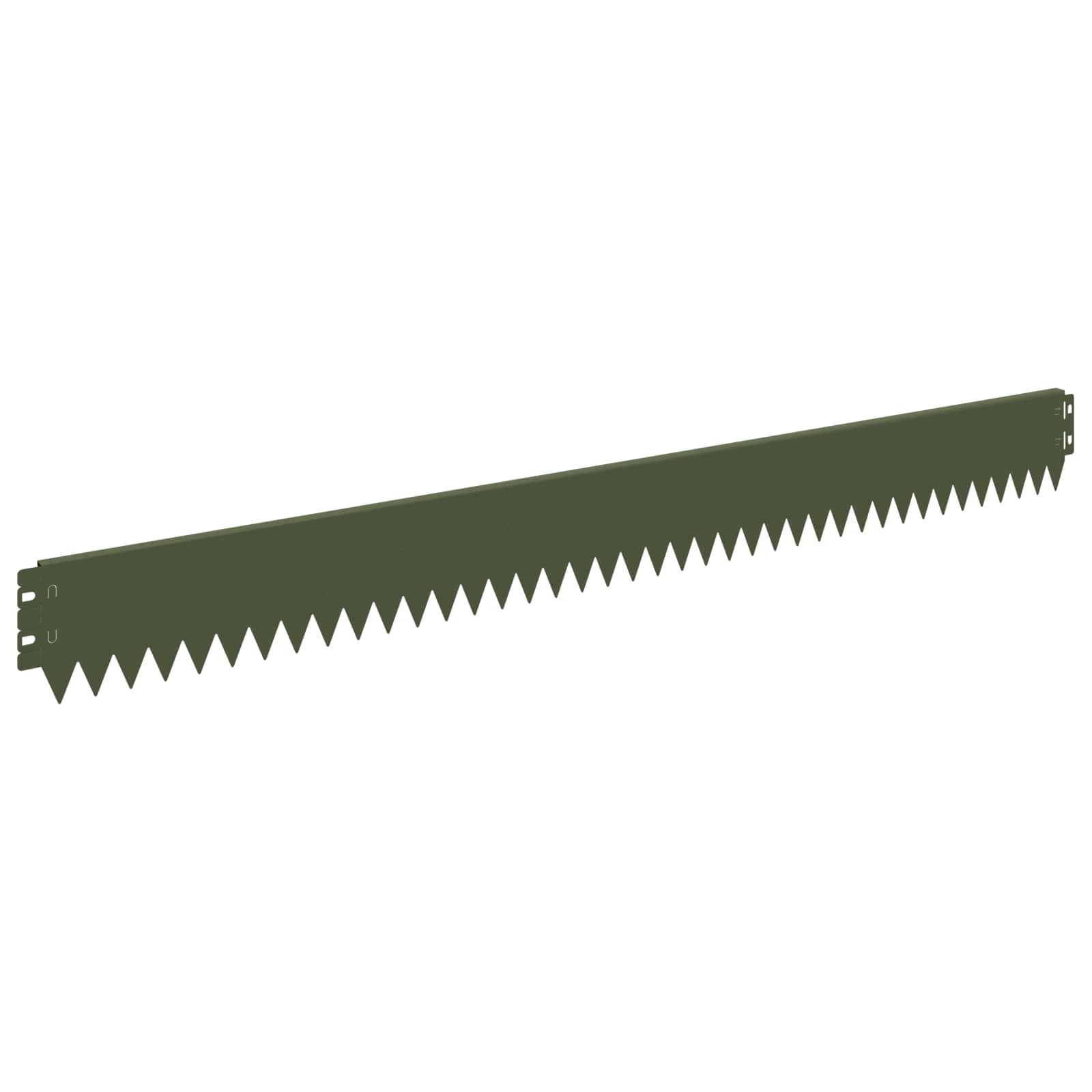vidaXL Krawężnik do trawnika 30 pcs 103 x 10 cm Stal Oliwkowy zielony