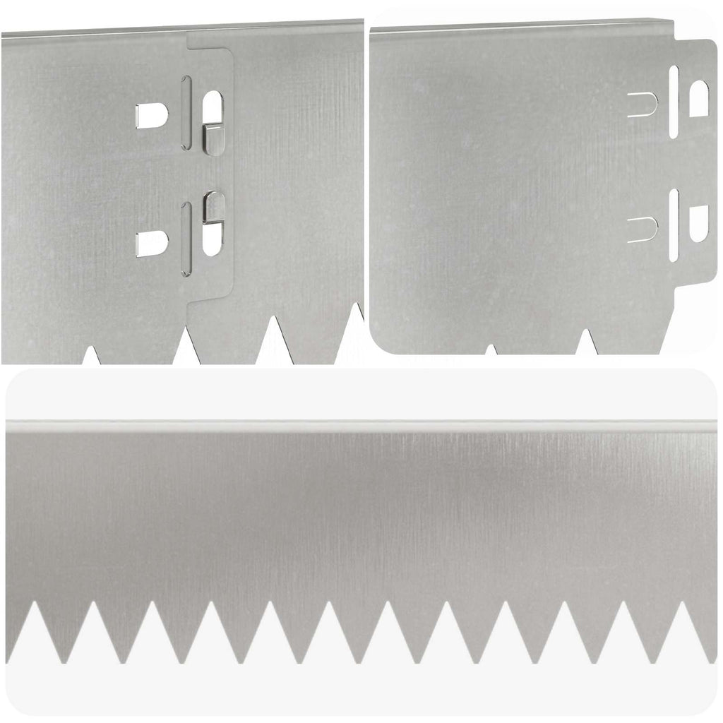 vidaXL Krawężnik do trawnika 20 pcs 103 x 10 cm Stal srebrny