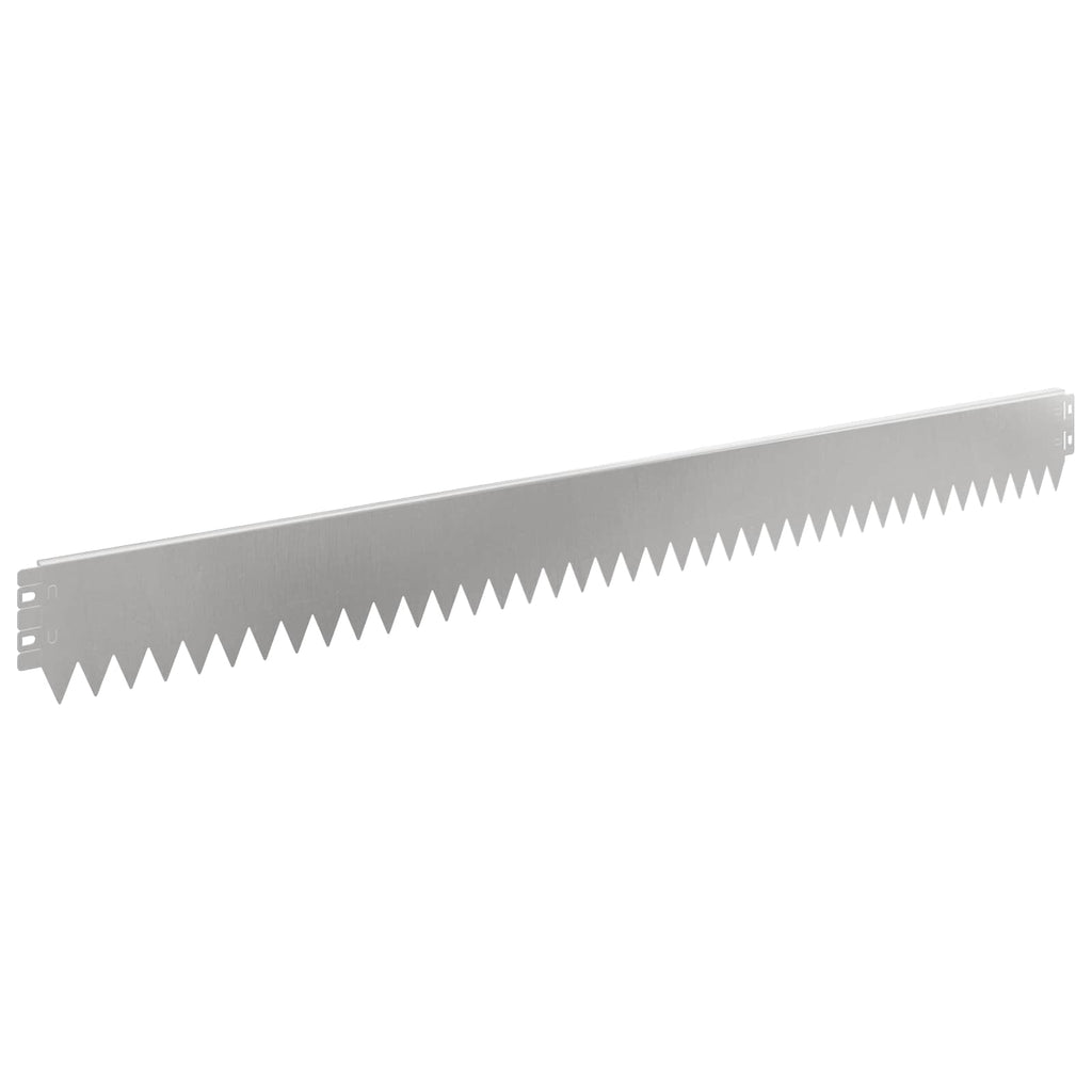 vidaXL Krawężnik do trawnika 20 pcs 103 x 10 cm Stal srebrny