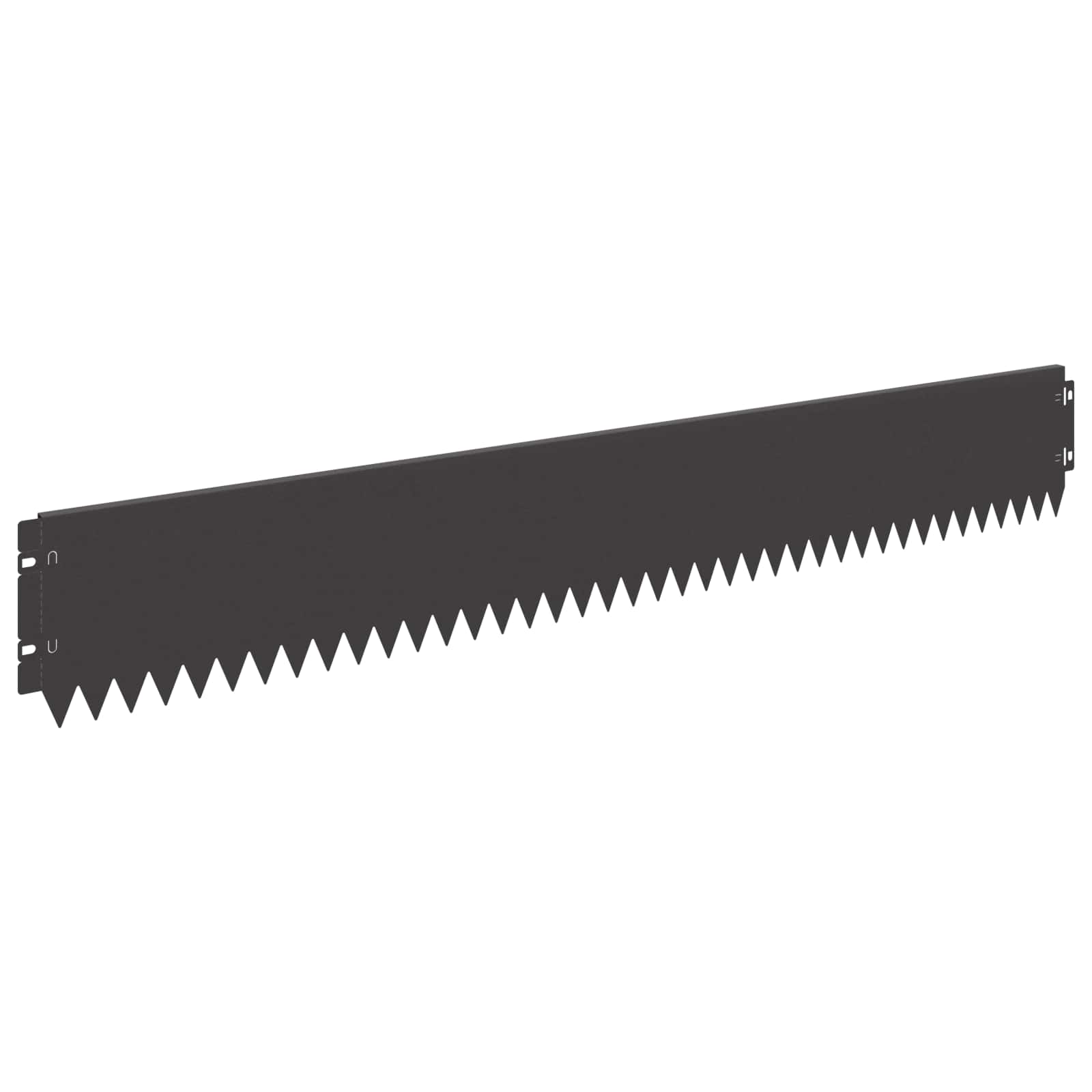 vidaXL Krawężnik do trawnika 30 pcs 103 x 15 cm Stal Czarny