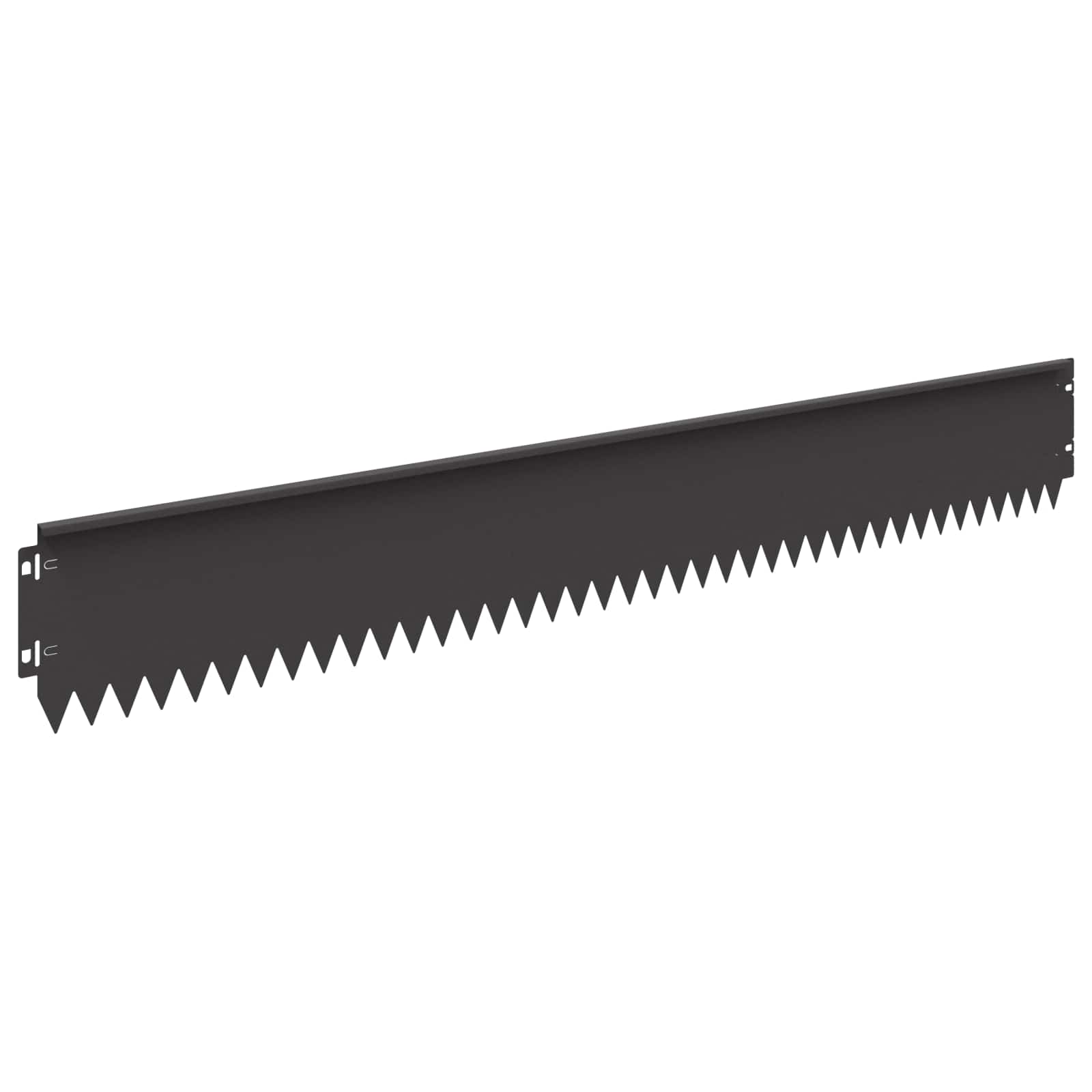 vidaXL Krawężnik do trawnika 30 pcs 103 x 15 cm Stal Czarny