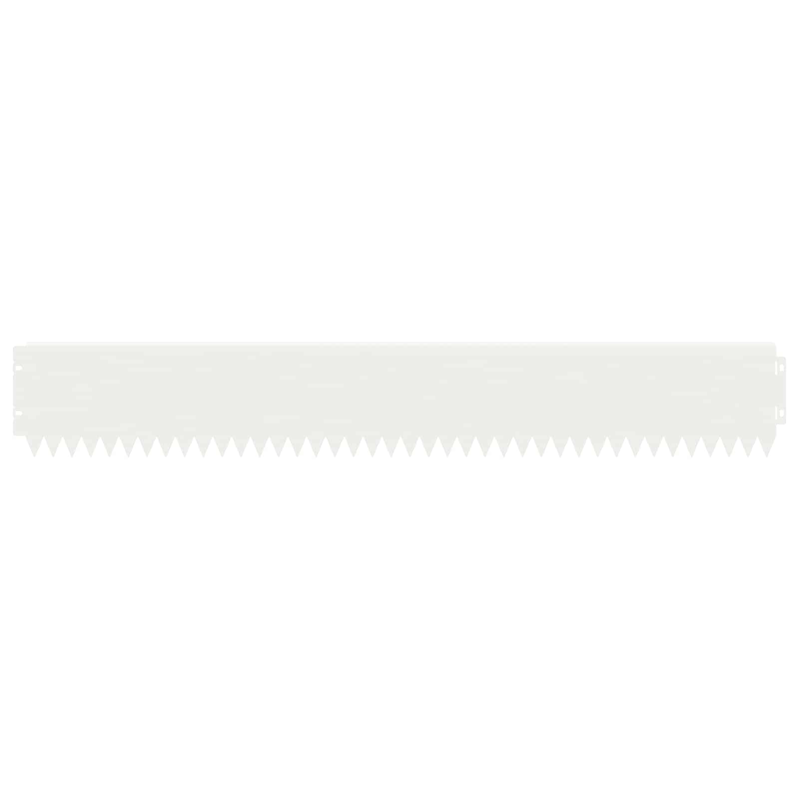 vidaXL Krawężnik do trawnika 20 pcs 103 x 15 cm Stal Biały