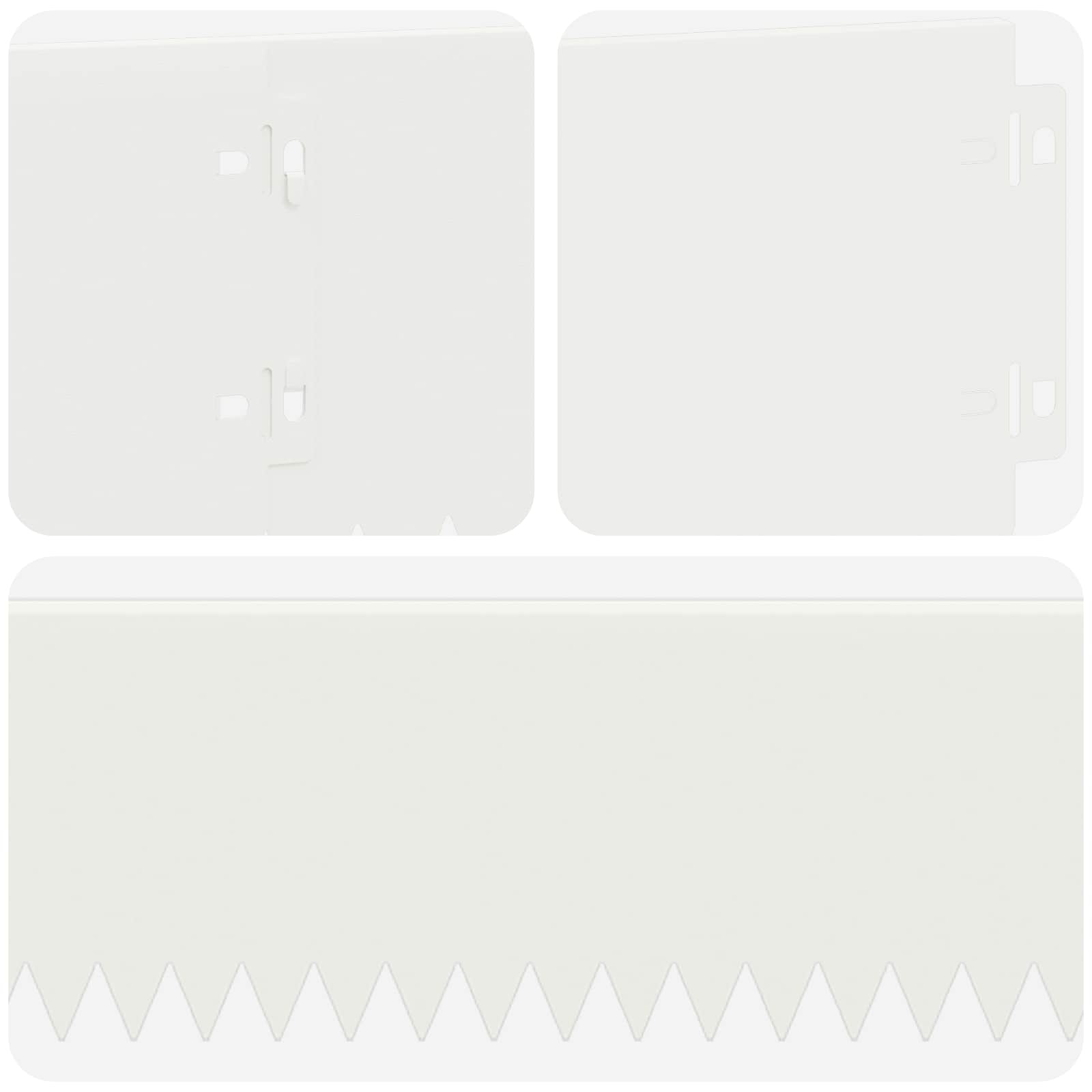 vidaXL Krawężnik do trawnika 30 pcs 103 x 15 cm Stal Biały