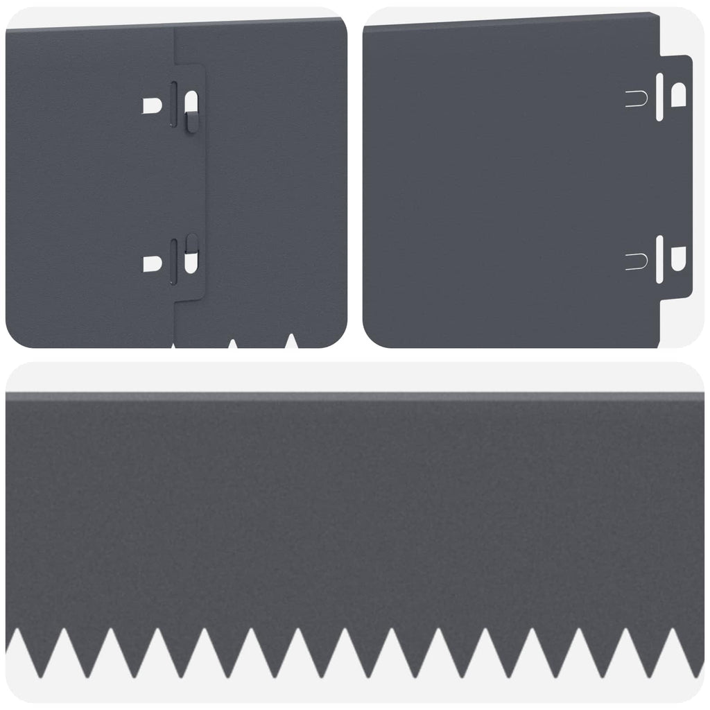 vidaXL Krawężnik do trawnika 20 pcs 103 x 15 cm Stal antracytowy