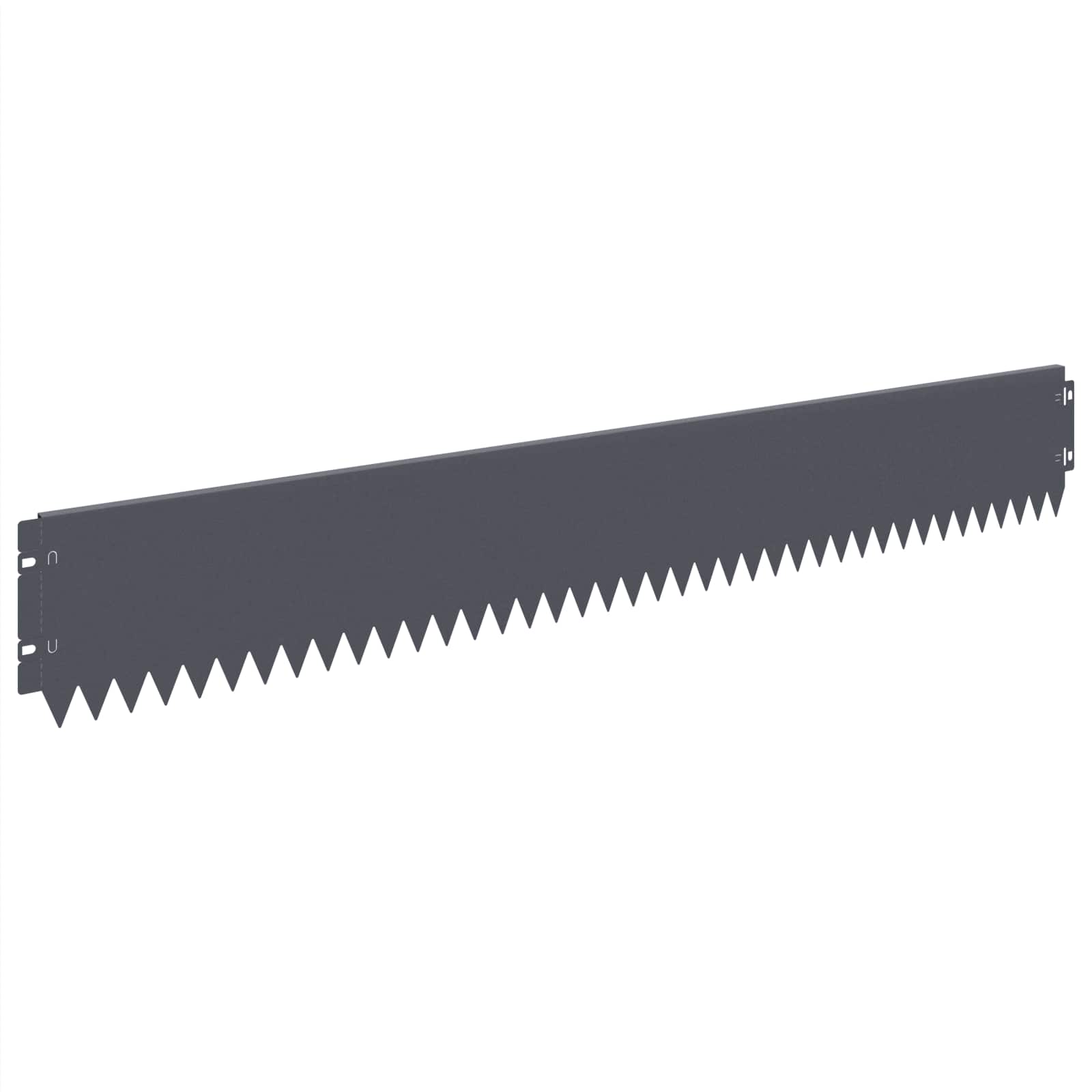 vidaXL Krawężnik do trawnika 20 pcs 103 x 15 cm Stal antracytowy