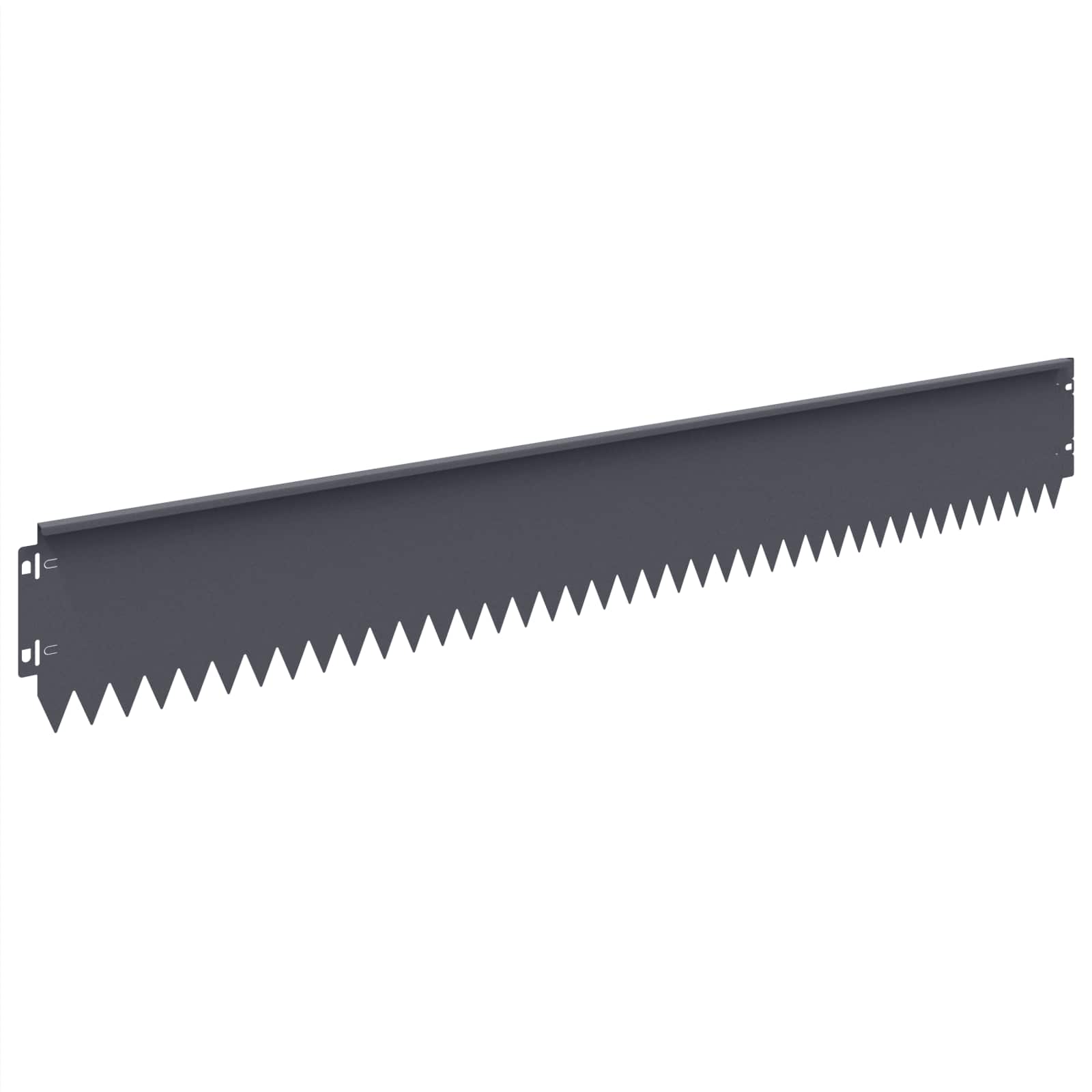 vidaXL Krawężnik do trawnika 30 pcs 103 x 15 cm Stal antracytowy