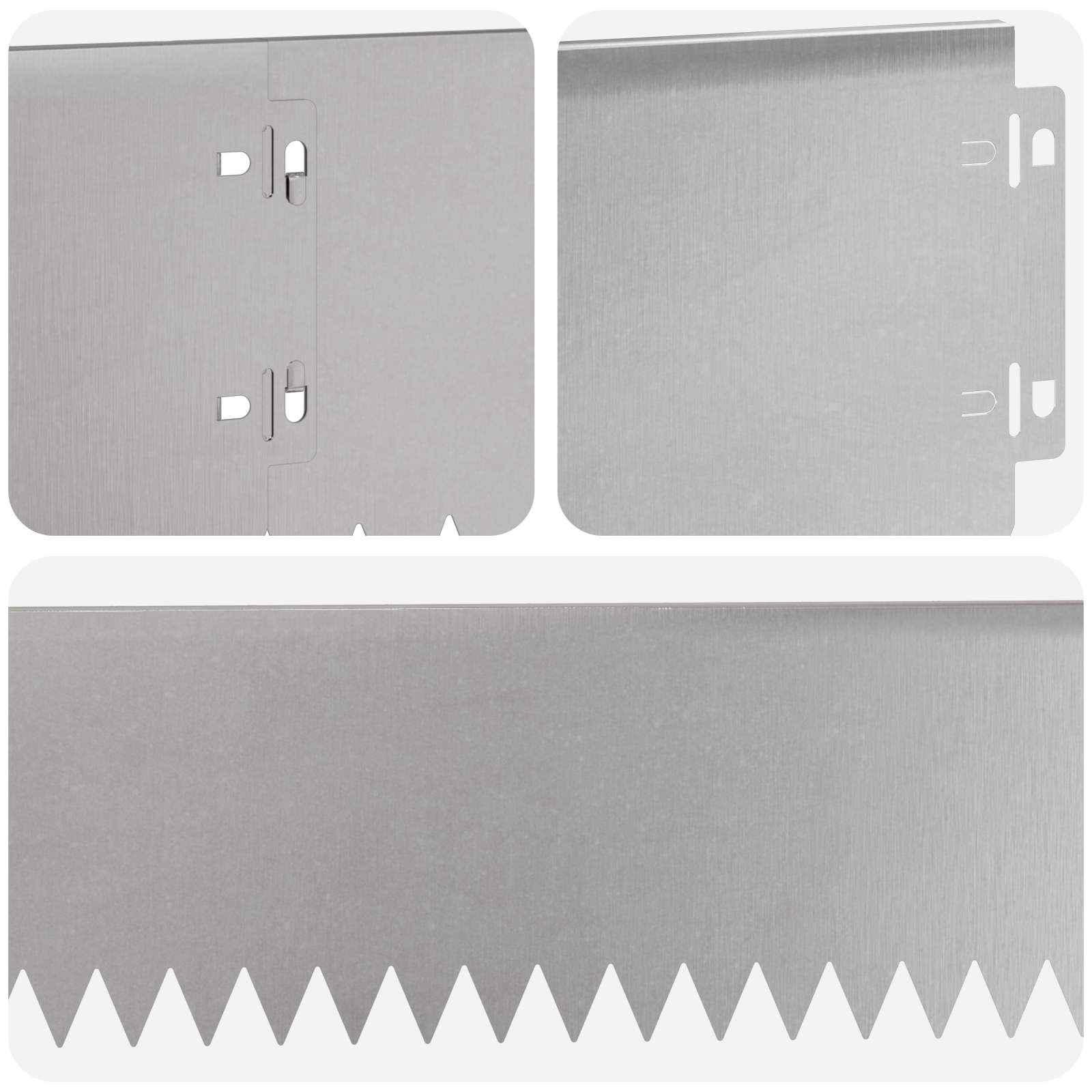vidaXL Krawężnik do trawnika 30 pcs 103 x 15 cm Stal srebrny