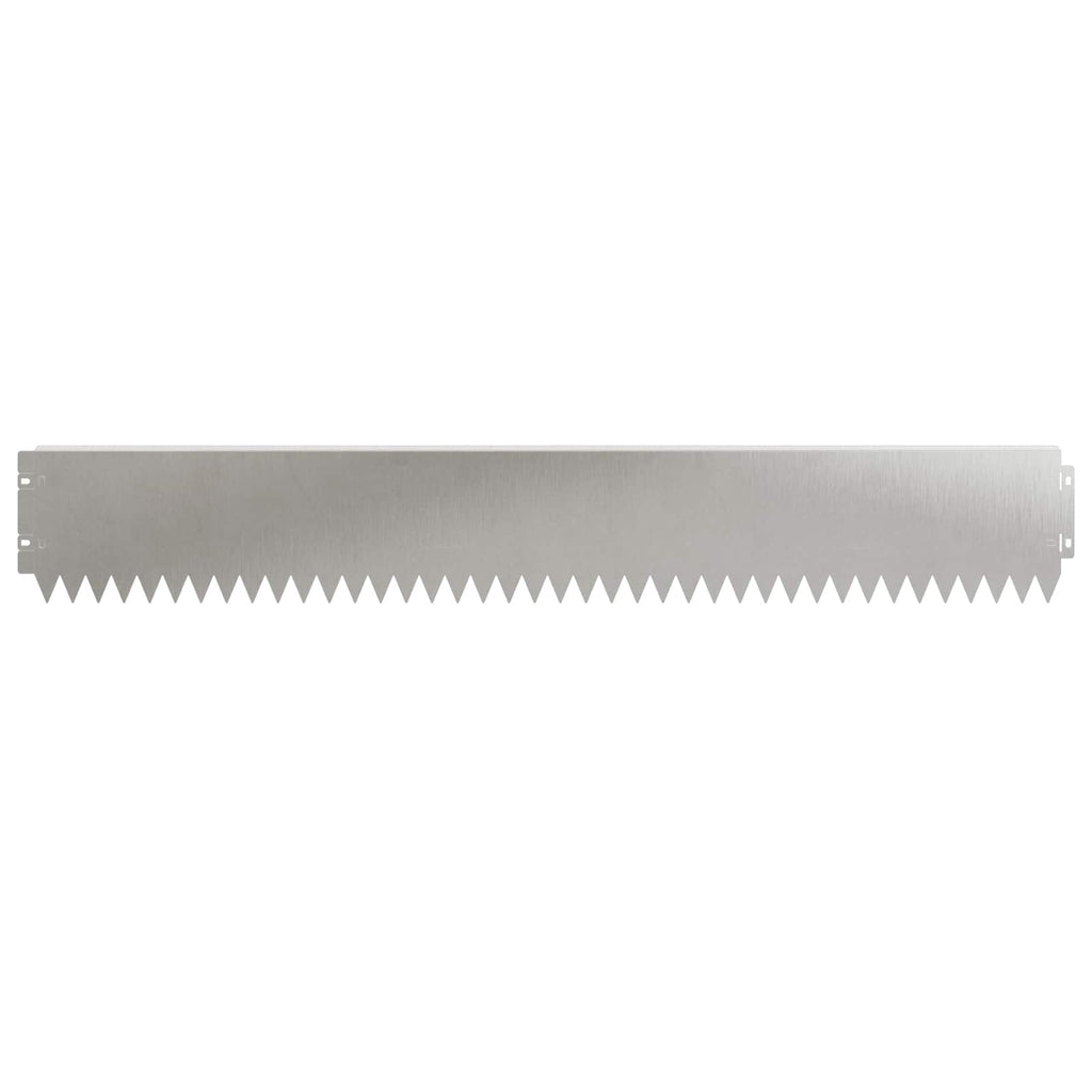 vidaXL Krawężnik do trawnika 30 pcs 103 x 15 cm Stal srebrny
