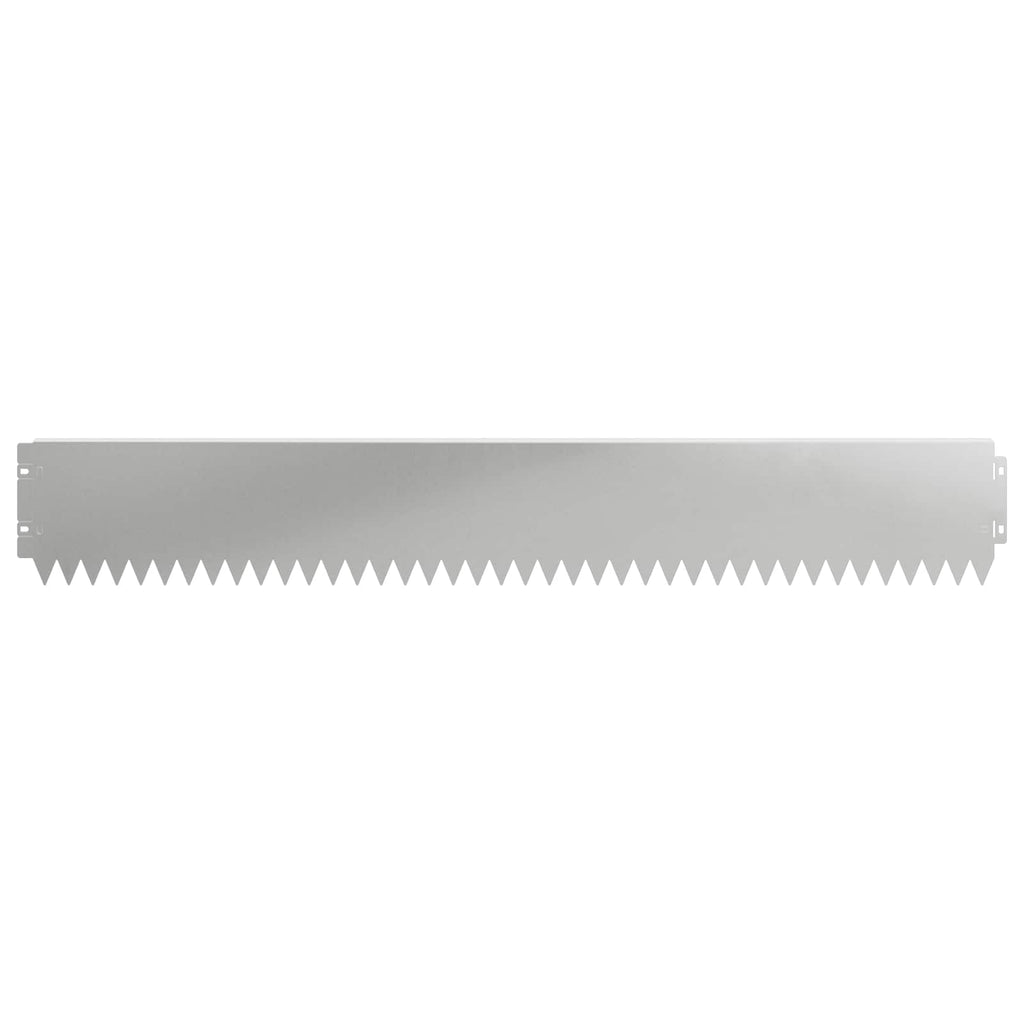 vidaXL Krawężnik do trawnika 10 pcs 103 x 15 cm Stal srebrny
