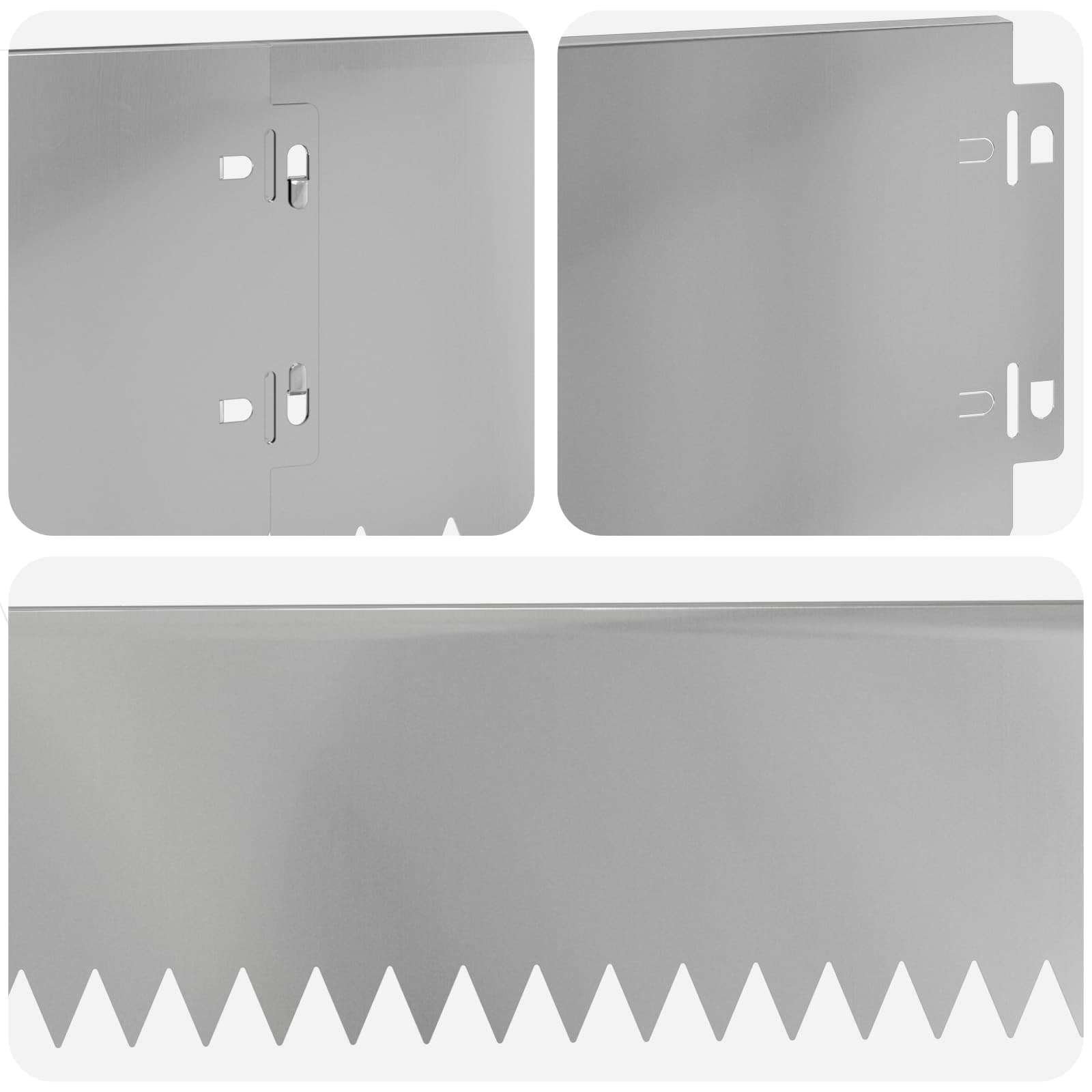 vidaXL Krawężnik do trawnika 30 pcs 103 x 15 cm Stal srebrny
