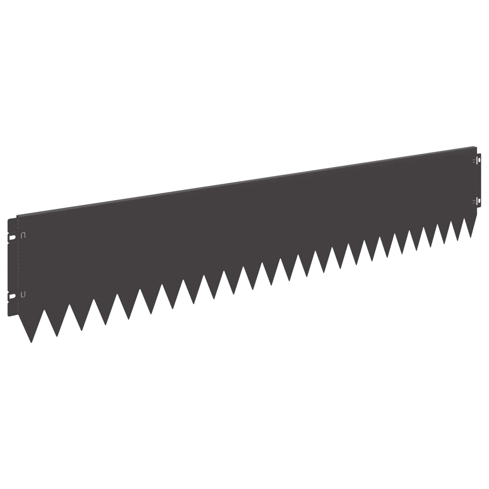 vidaXL Krawężnik do trawnika 30 pcs 103 x 20 cm Stal Czarny