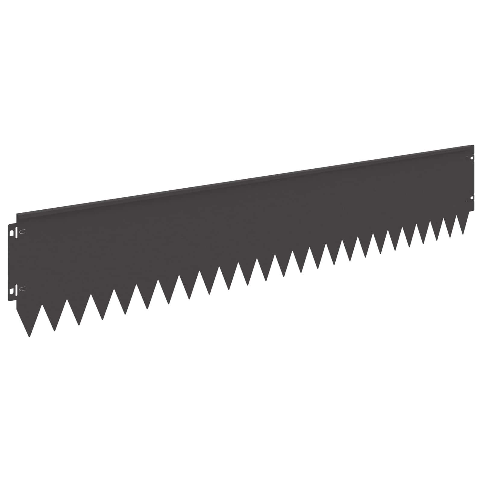vidaXL Krawężnik do trawnika 30 pcs 103 x 20 cm Stal Czarny