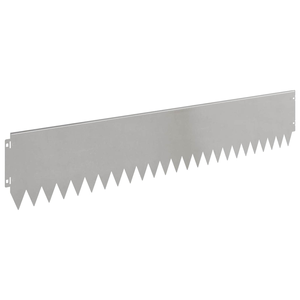 vidaXL Krawężnik do trawnika 20 pcs 103 x 20 cm Stal srebrny